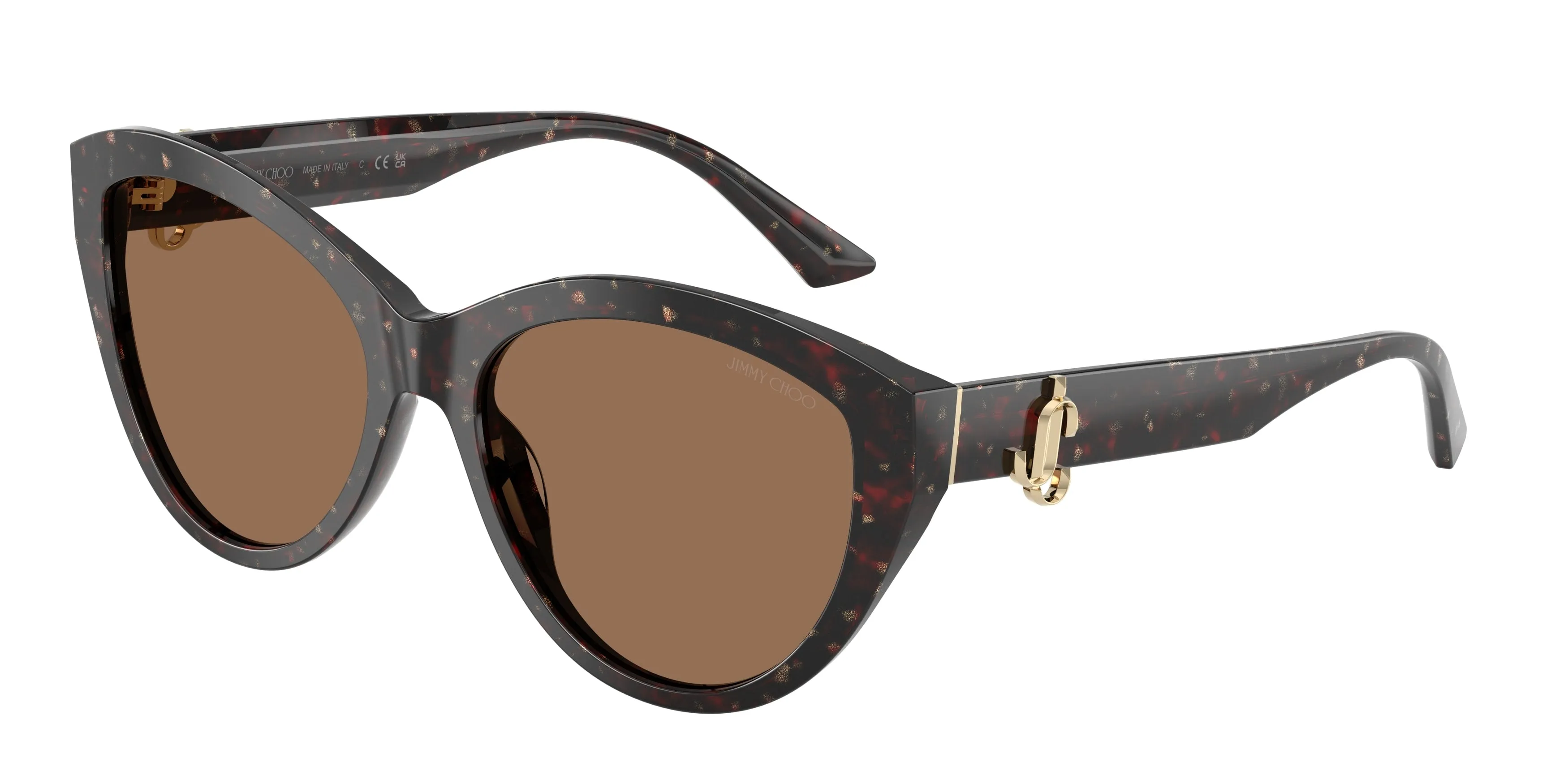Jimmy Choo JC5007 512573 Occhiali da sole Acetato Marrone Marrone Pantos Normale - immagine 1