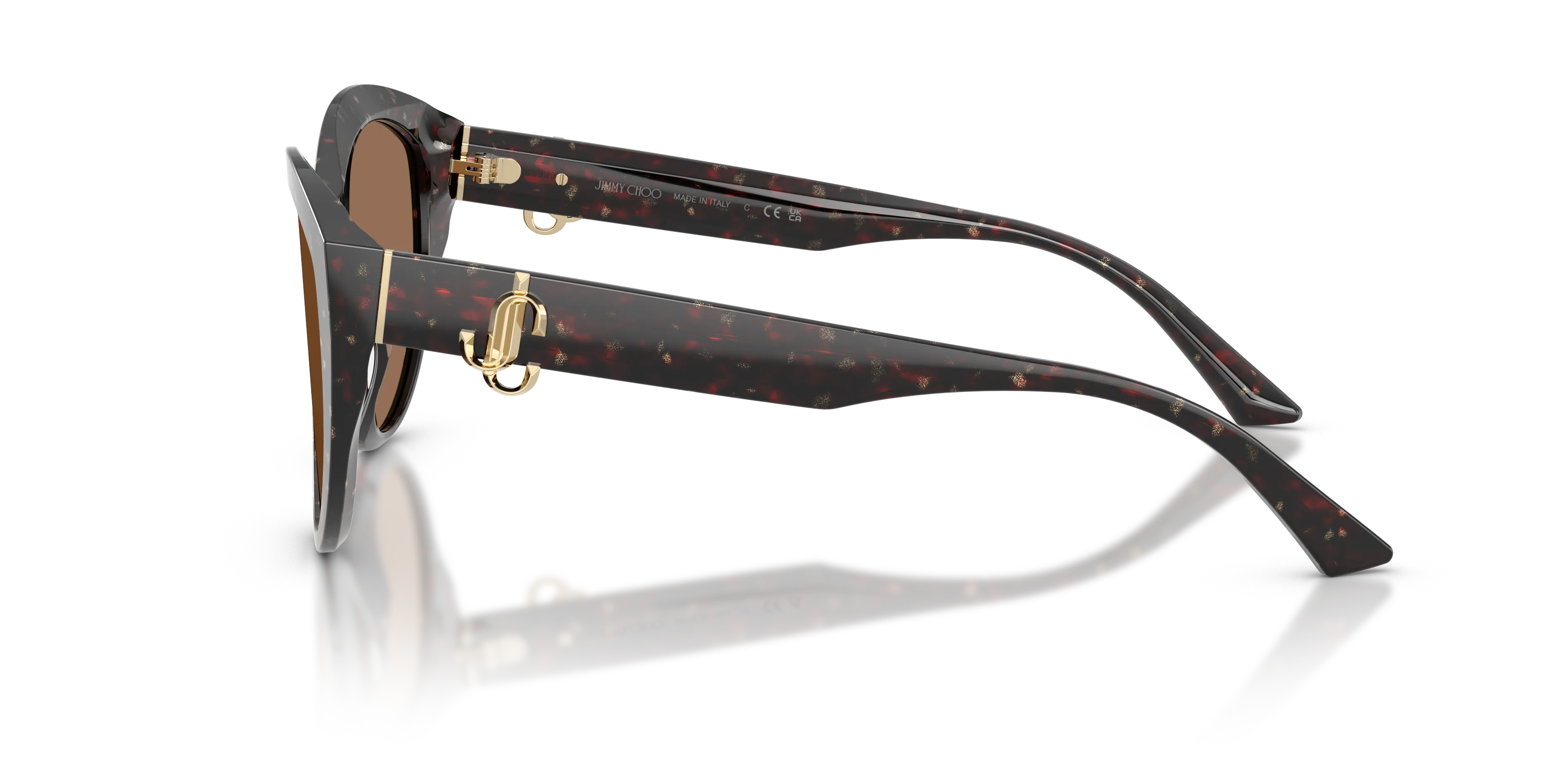 Jimmy Choo JC5007 512573 Occhiali da sole Acetato Marrone Marrone Pantos Normale - immagine 4