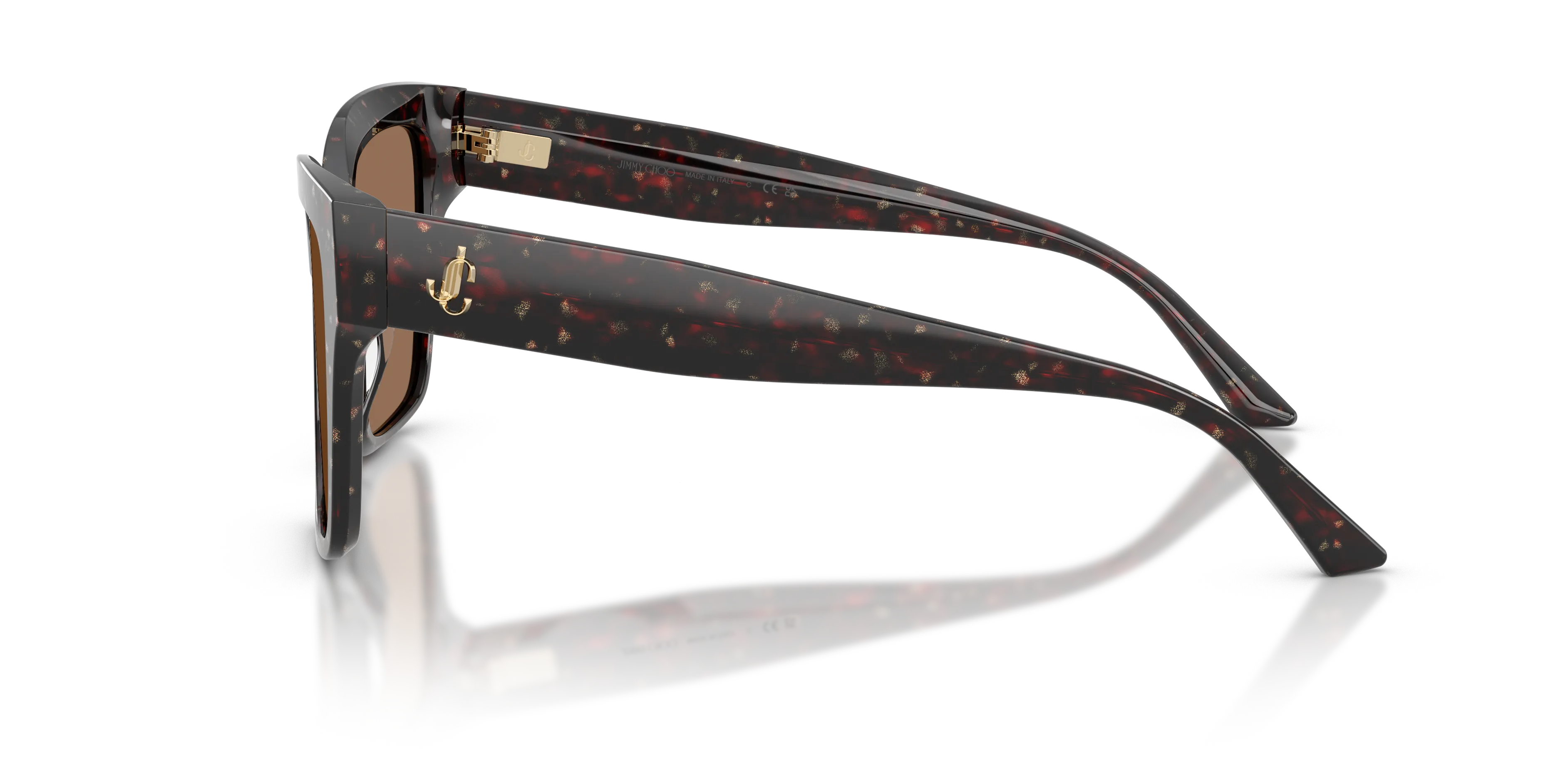 Jimmy Choo JC5003 512573 Occhiali da sole Acetato Marrone Marrone Pillow Normale - immagine 4
