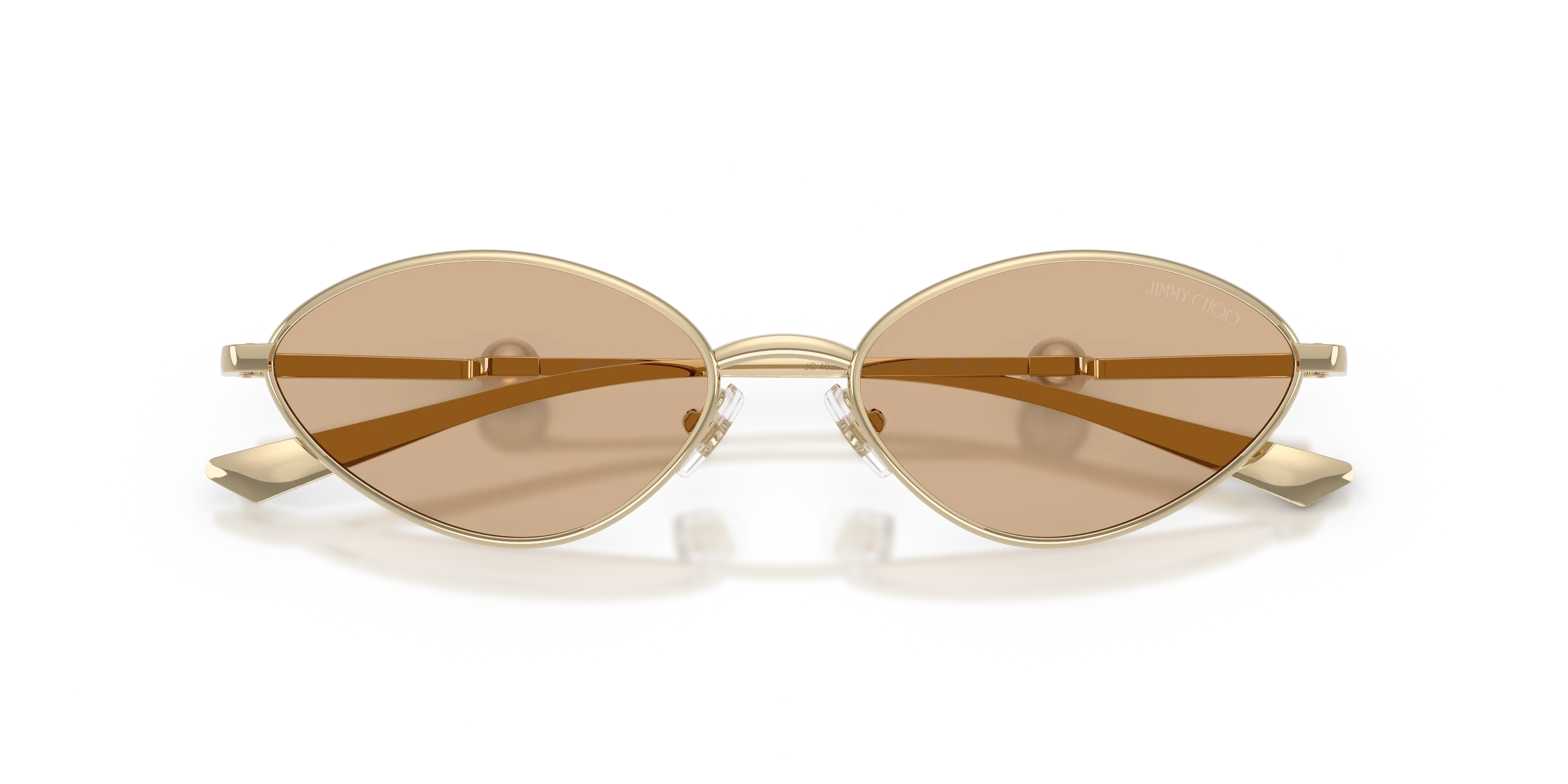 Jimmy Choo JC4033H 301773 Occhiali da sole Metallo Oro Marrone Geometrica Normale - immagine 2