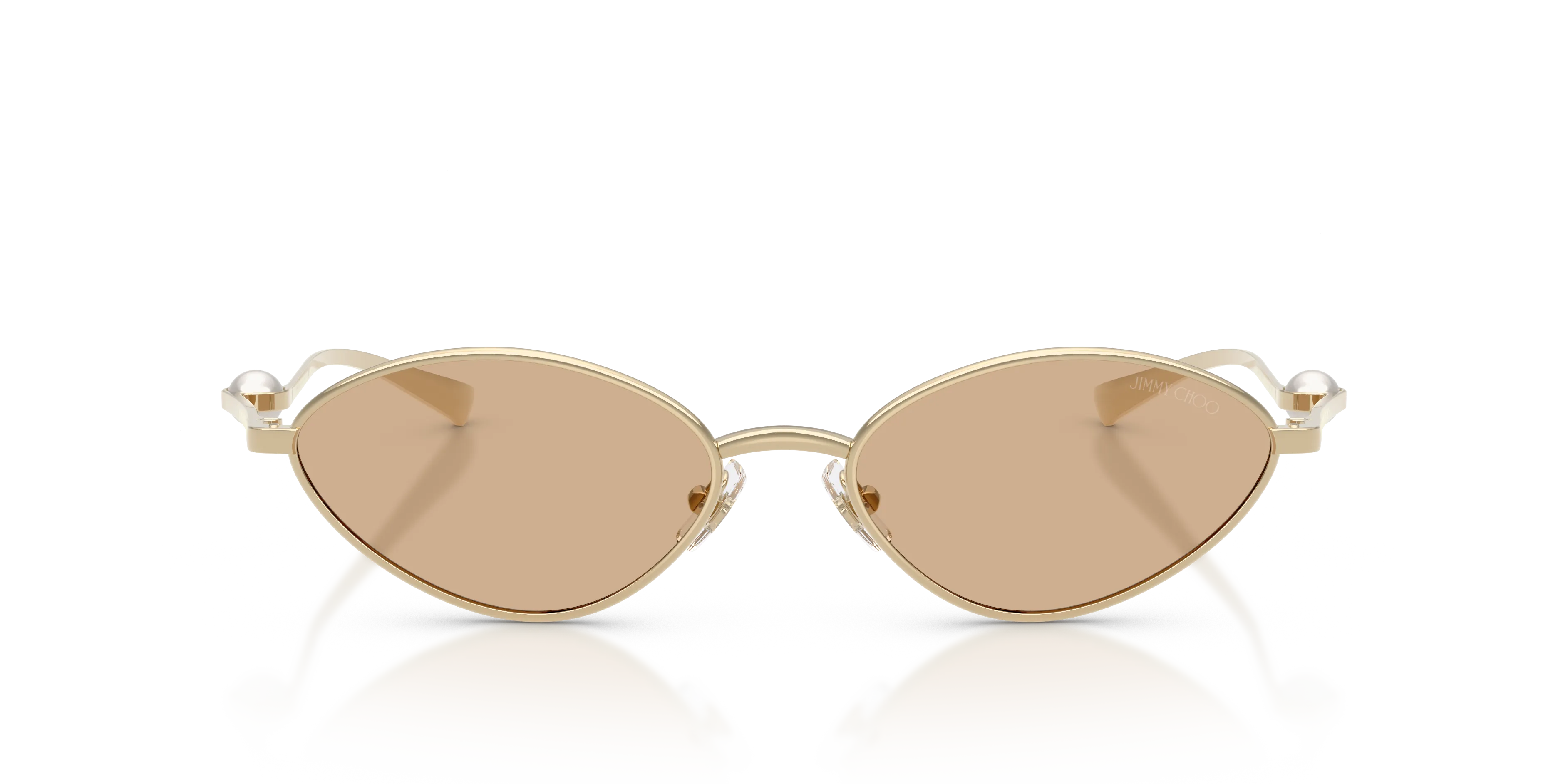Jimmy Choo JC4033H 301773 Occhiali da sole Metallo Oro Marrone Geometrica Normale - immagine 3