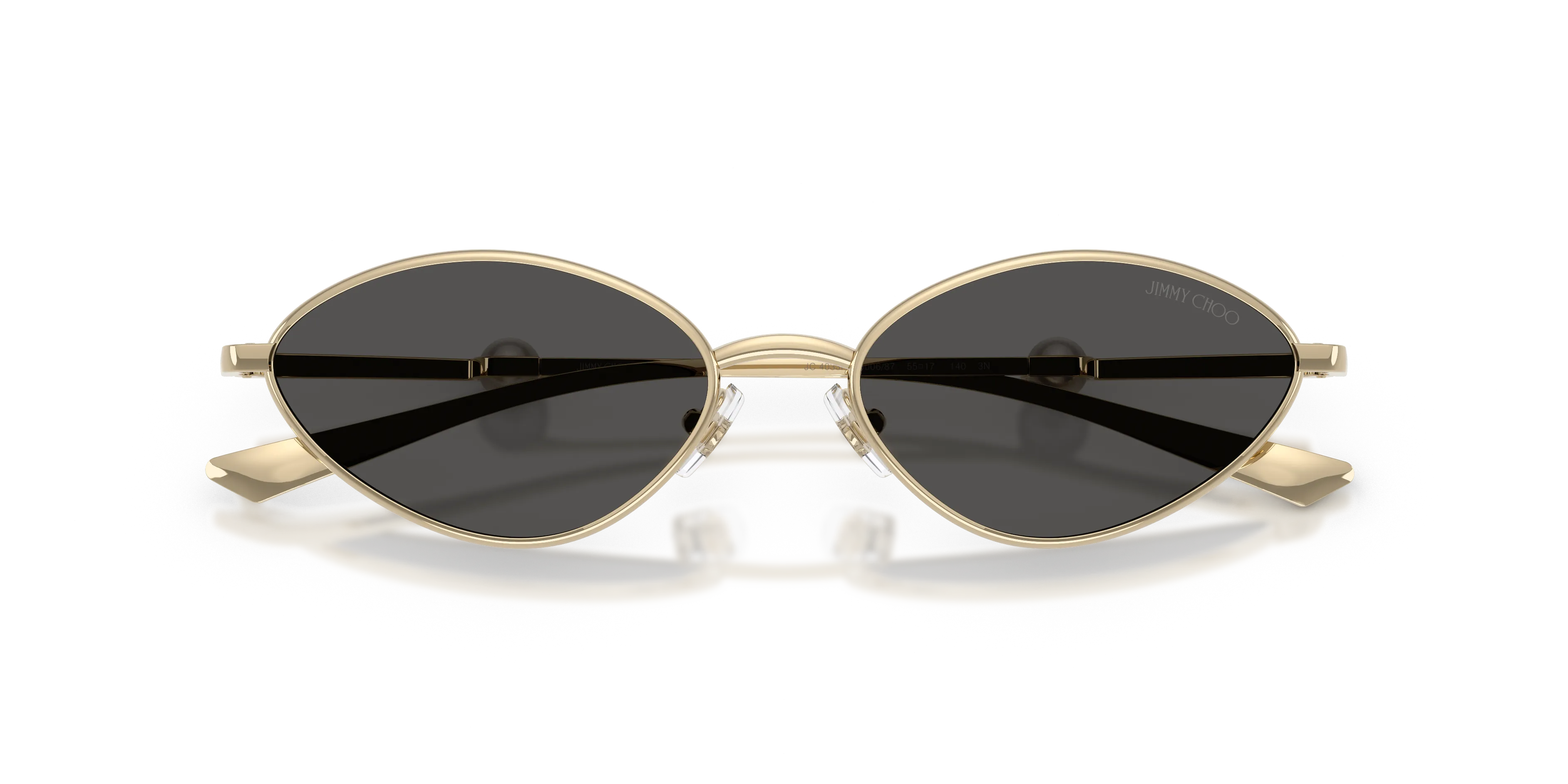 Jimmy Choo JC4033H 300687 Occhiali da sole Metallo Oro Grigio Geometrica Normale - immagine 2