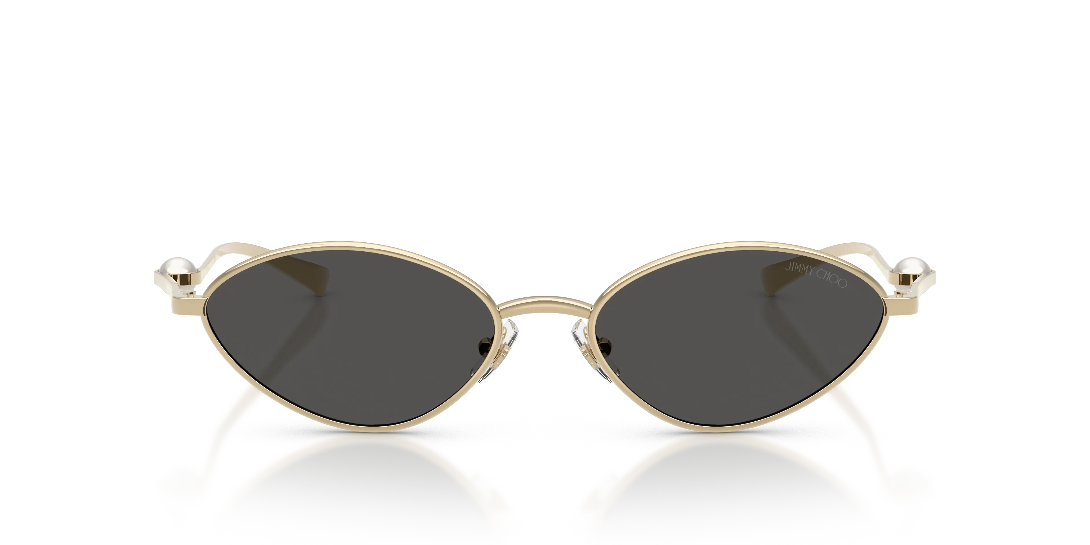 Jimmy Choo JC4033H 300687 Occhiali da sole Metallo Oro Grigio Geometrica Normale - immagine 3