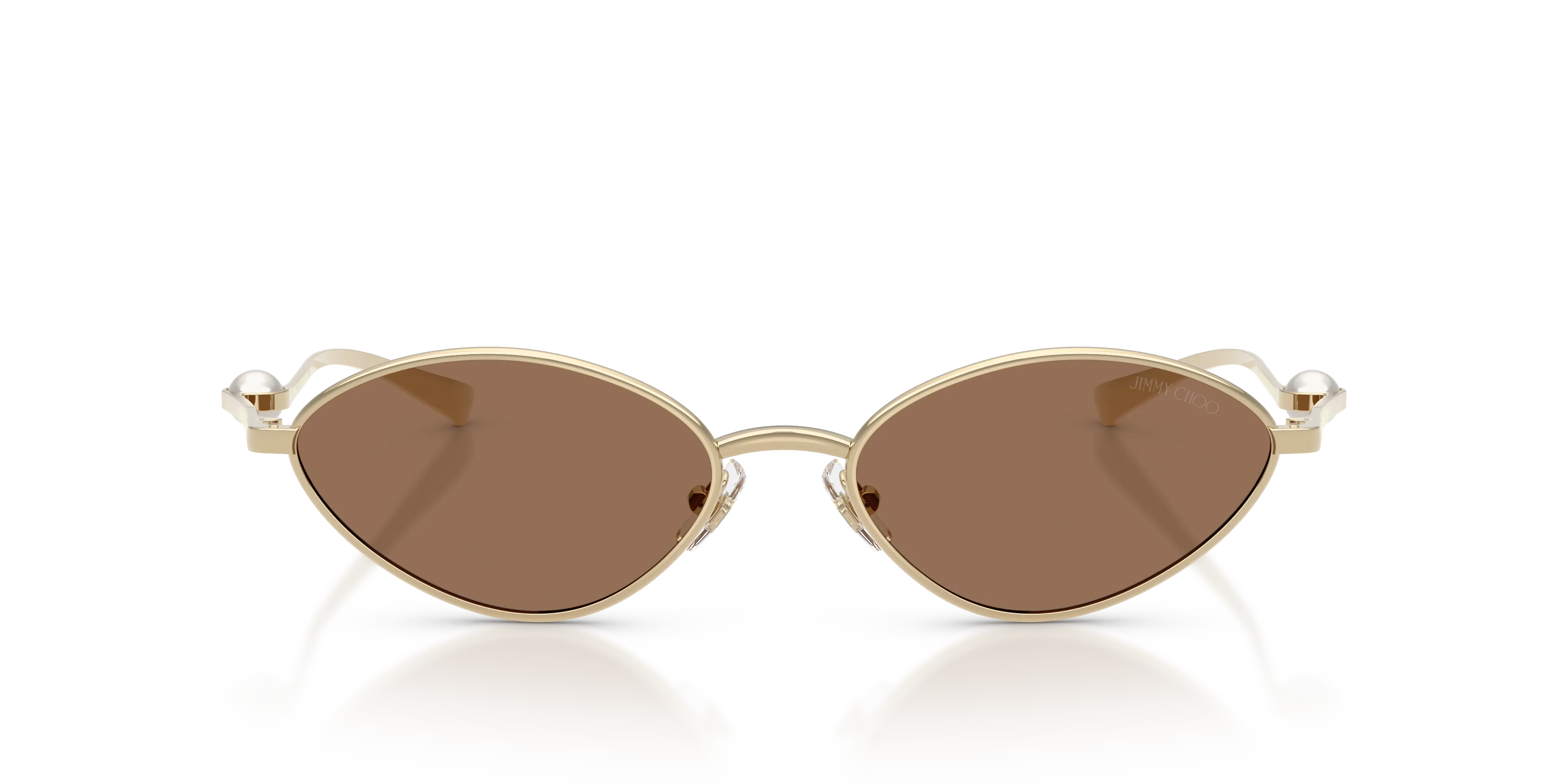 Jimmy Choo JC4033H 300673 Occhiali da sole Metallo Oro Marrone Geometrica Normale - immagine 3