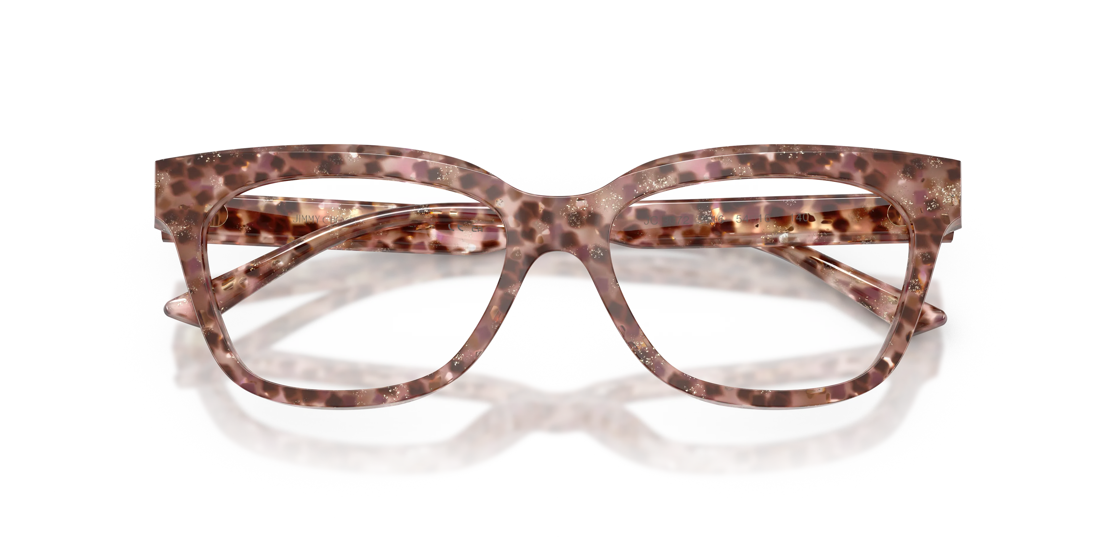 Jimmy Choo JC3072 5116 Montature da vista Acetato Rosa Trasparente Pillow Normale - immagine 2