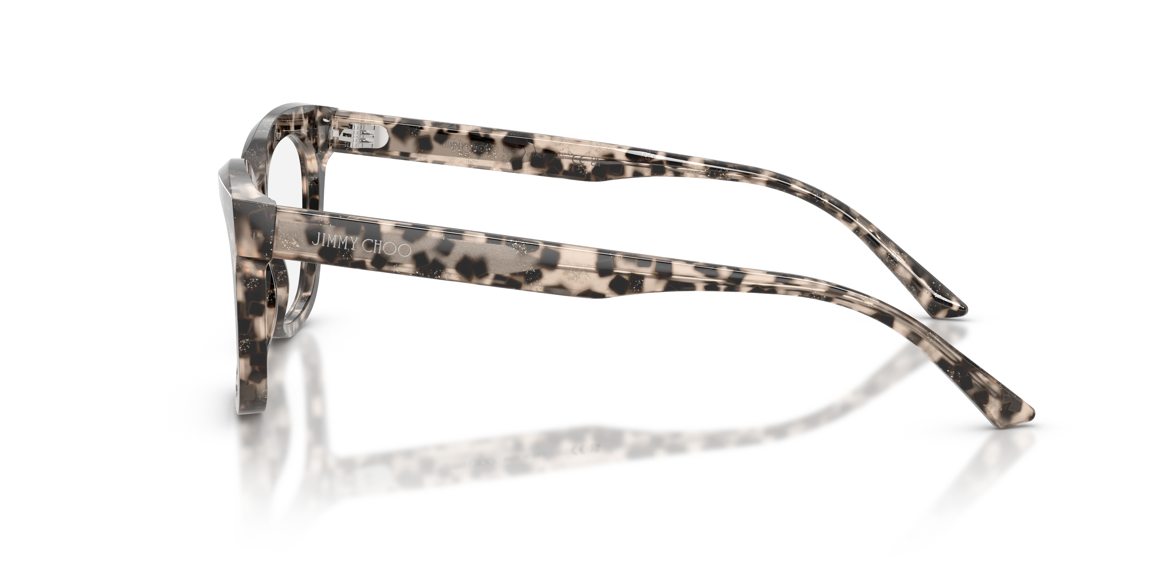 Jimmy Choo JC3072 5115 Montature da vista Acetato Grigio Trasparente Pillow Normale - immagine 4