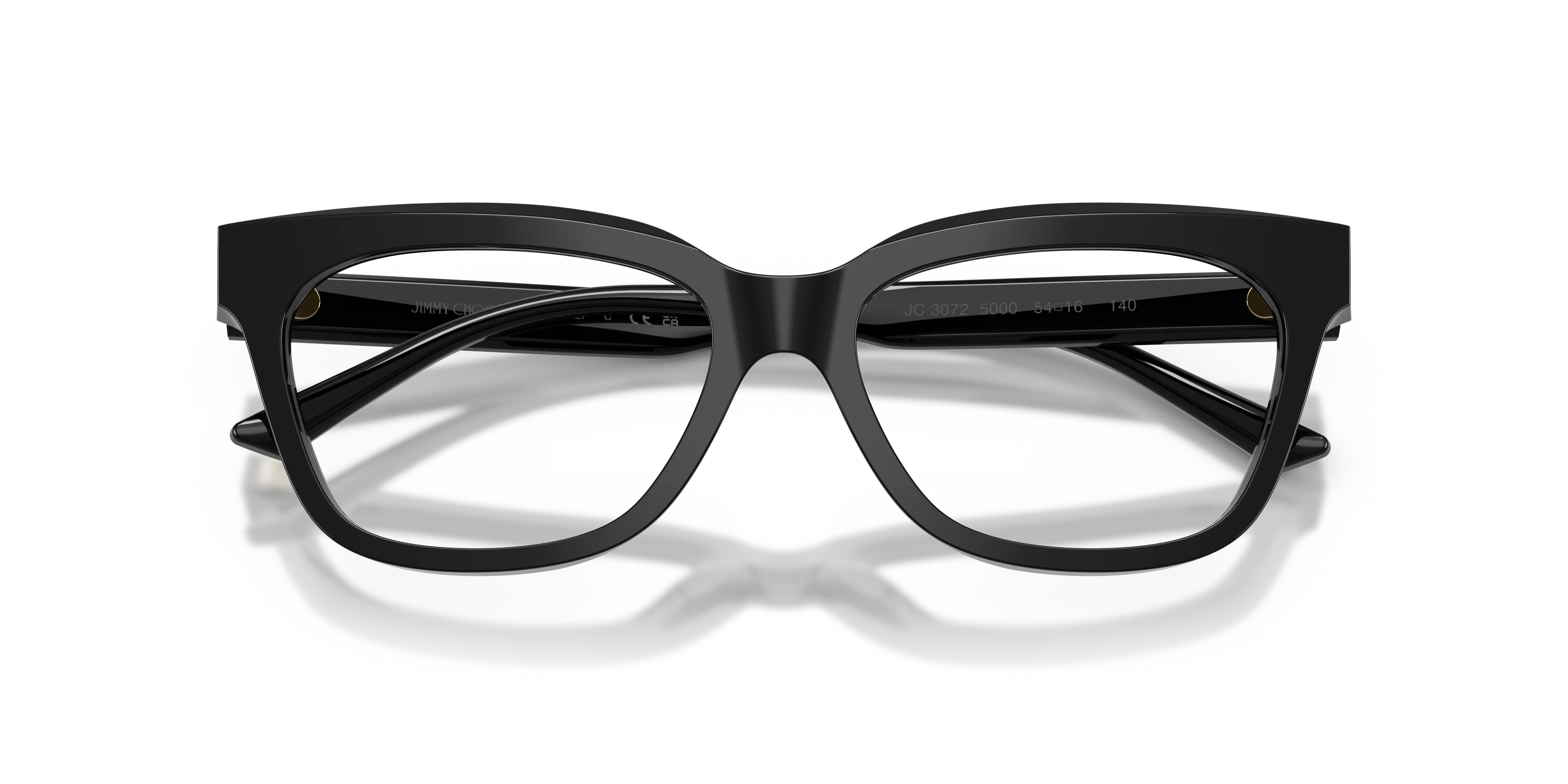 Jimmy Choo JC3072 5000 Montature da vista Acetato Nero Trasparente Pillow Normale - immagine 2