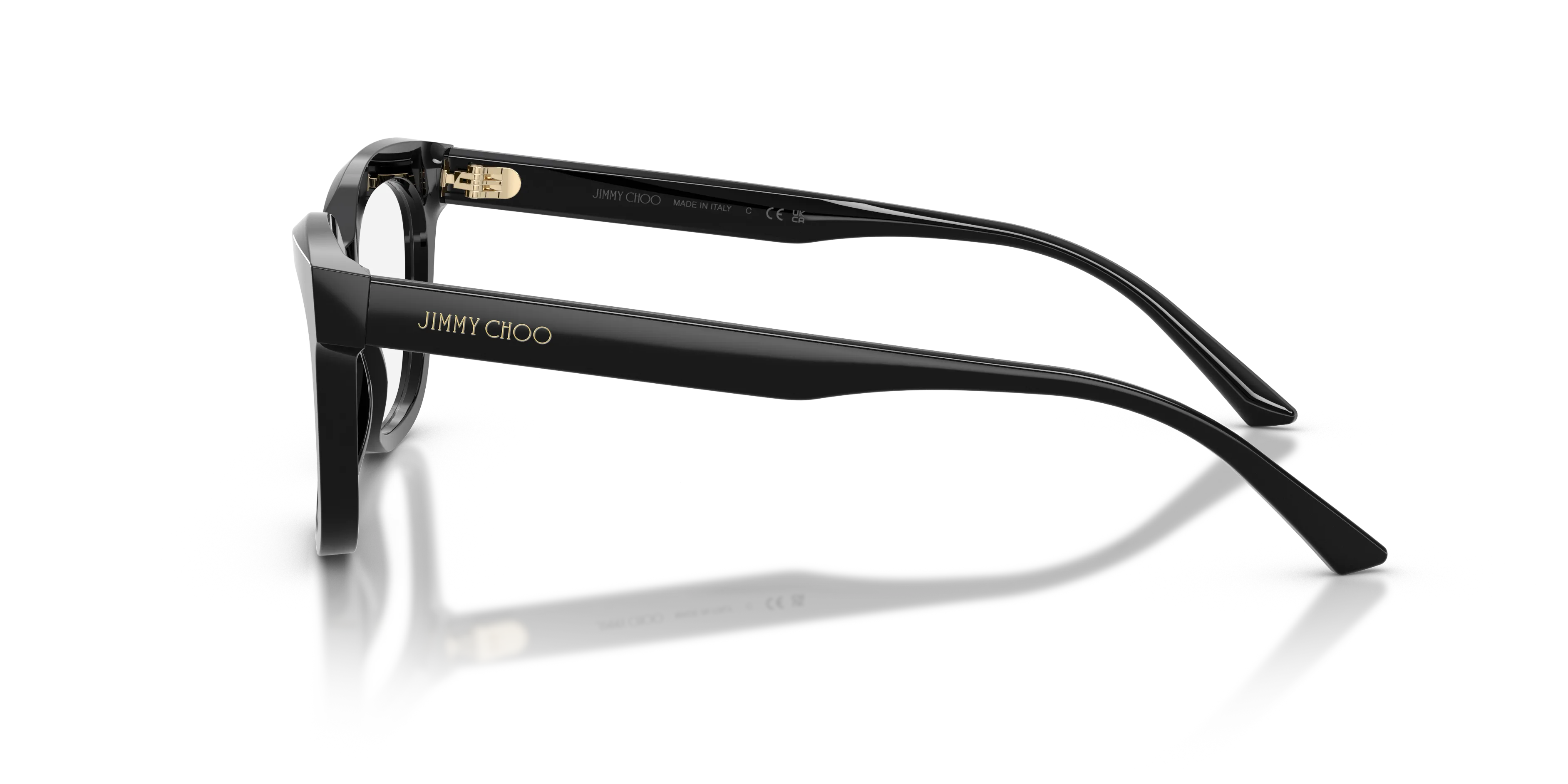 Jimmy Choo JC3072 5000 Montature da vista Acetato Nero Trasparente Pillow Normale - immagine 4
