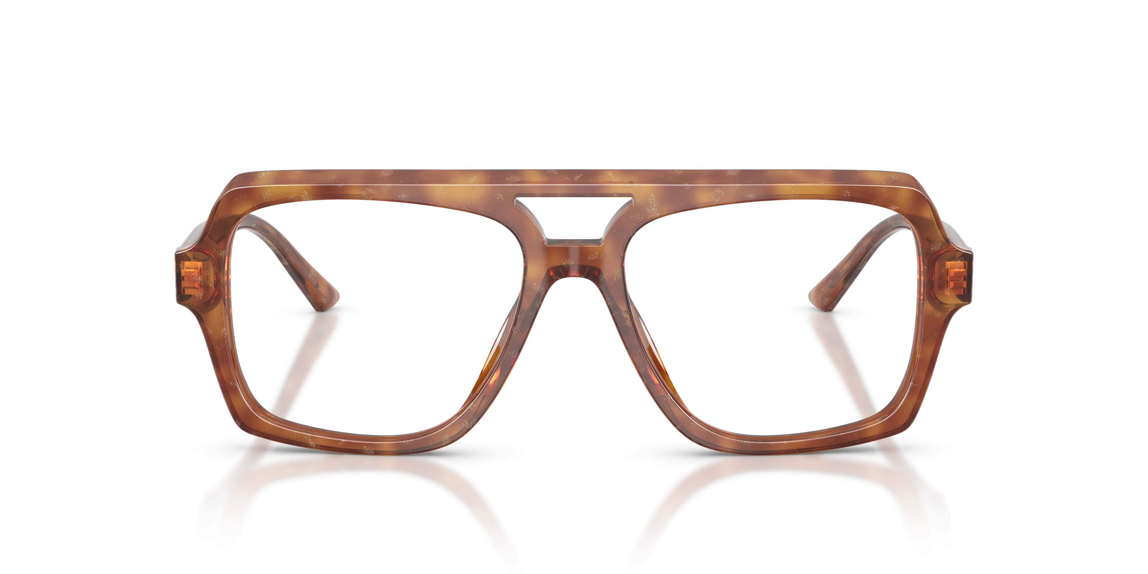 Jimmy Choo JC3071U 5114 Montature da vista Acetato Marrone Trasparente Pilot Normale - immagine 3