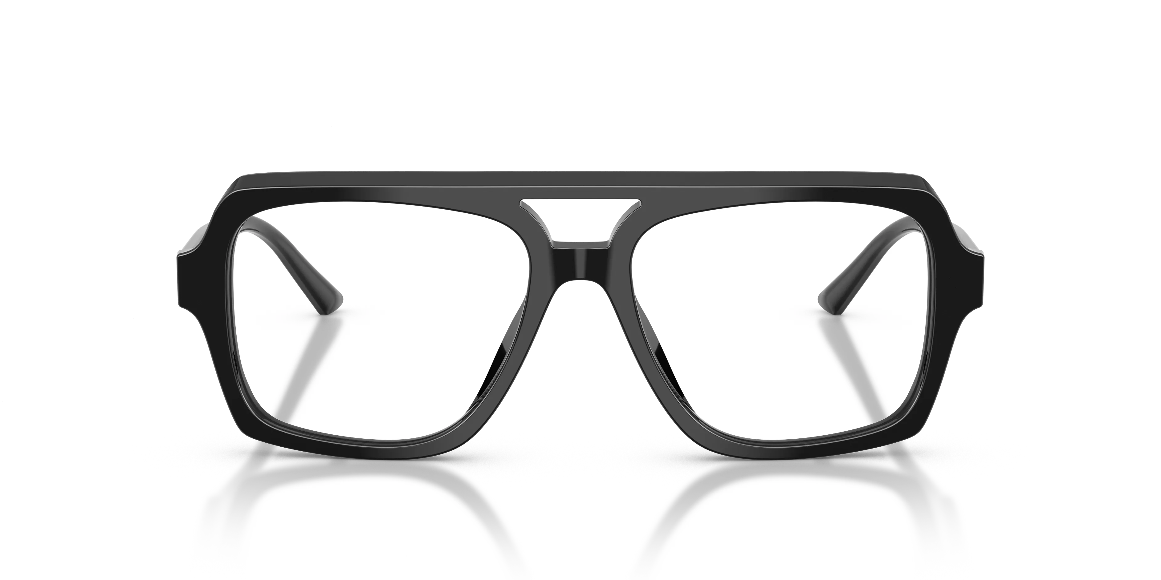 Jimmy Choo JC3071U 5000 Montature da vista Acetato Nero Trasparente Pilot Normale - immagine 3