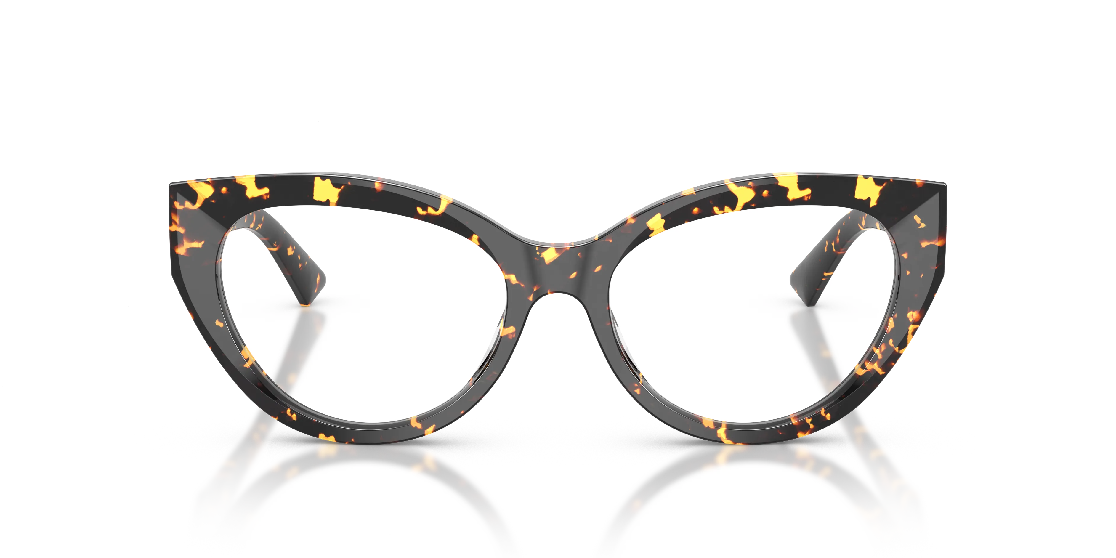 Jimmy Choo JC3070U 5119 Montature da vista Acetato Tartaruga Trasparente Cat Eye Normale - immagine 3