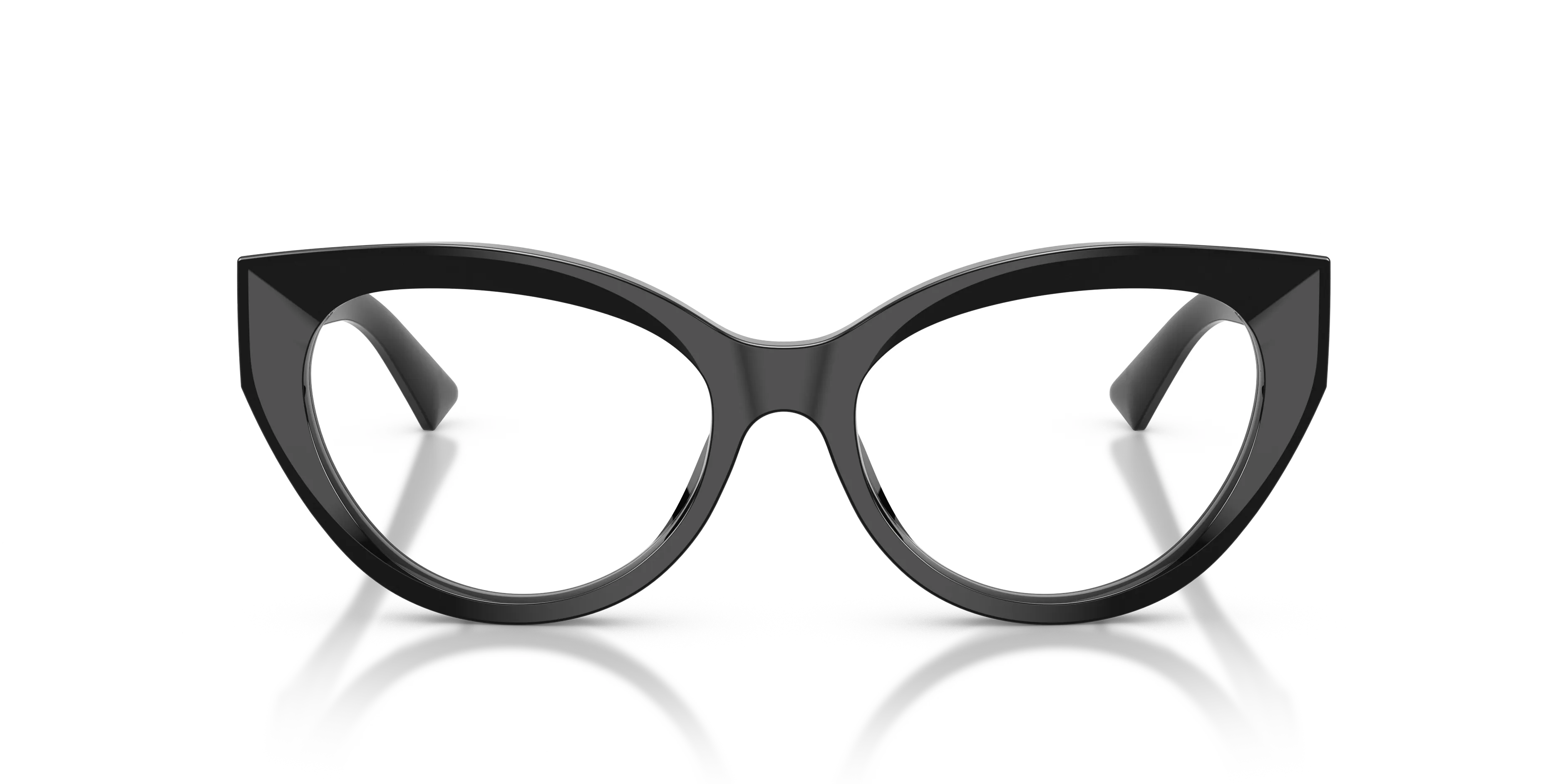 Jimmy Choo JC3070U 5000 Montature da vista Acetato Nero Trasparente Cat Eye Normale - immagine 3