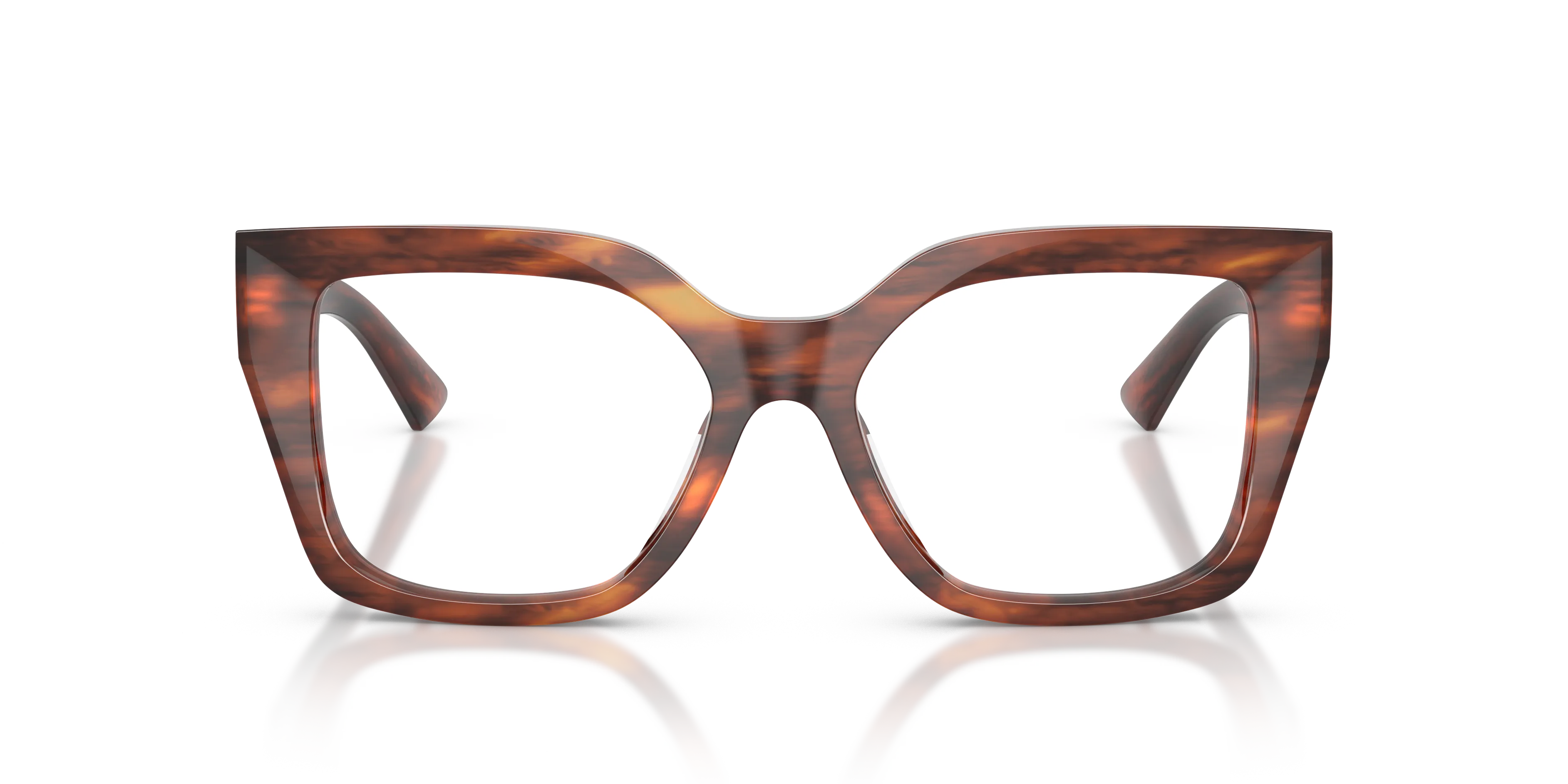 Jimmy Choo JC3069U 5112 Montature da vista Acetato Tartaruga Trasparente Squadrata Normale - immagine 3