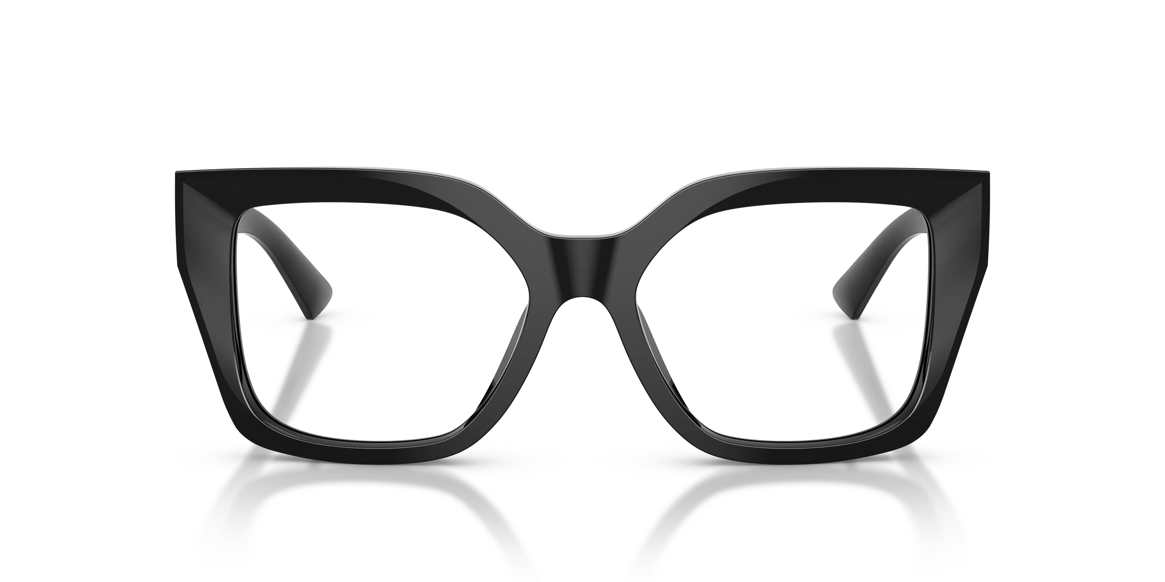 Jimmy Choo JC3069U 5000 Montature da vista Acetato Nero Trasparente Squadrata Normale - immagine 3