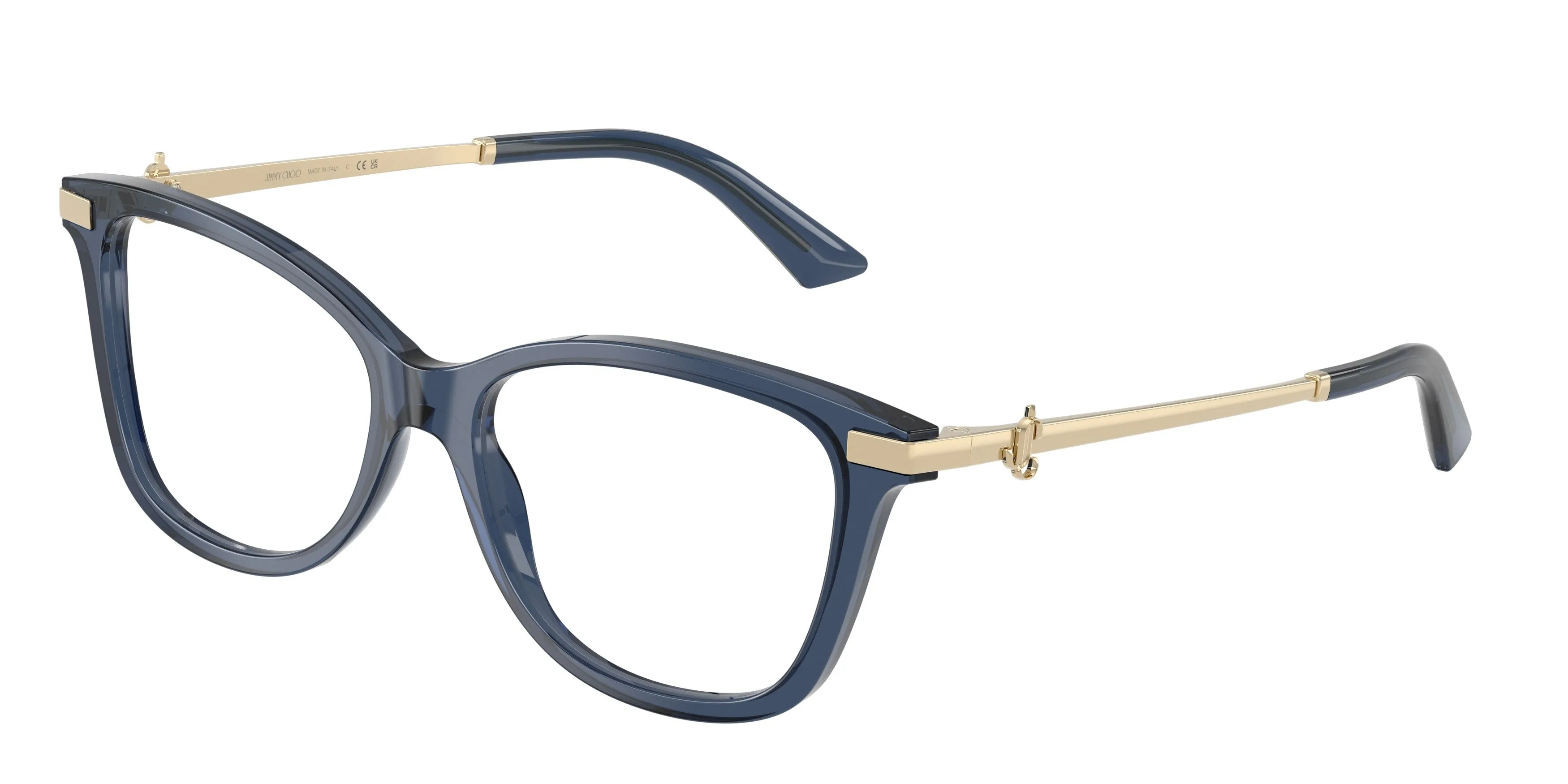 Jimmy Choo JC3068B 5035 Montature da vista Acetato Blu Trasparente Pillow Normale - immagine 1