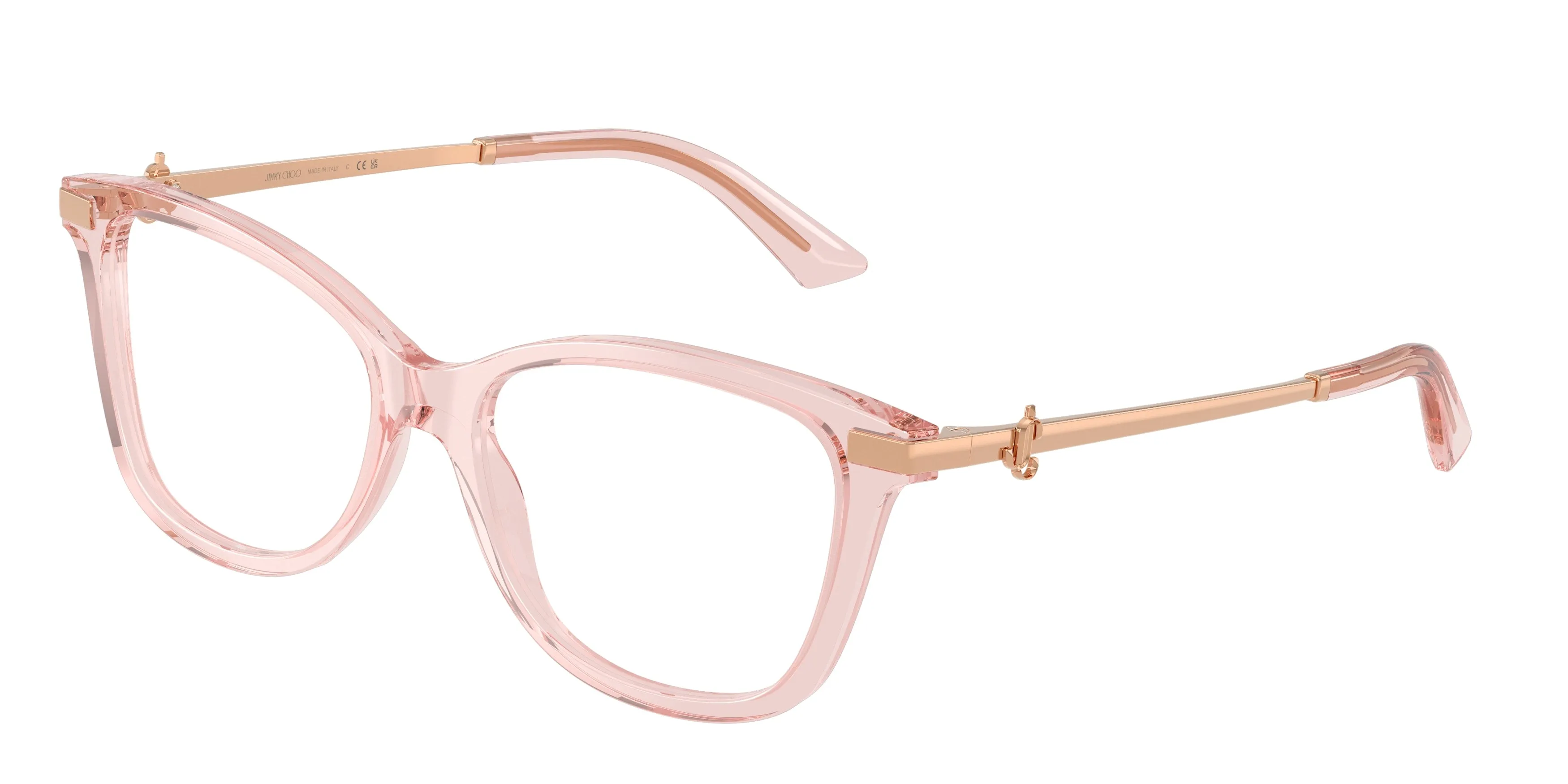 Jimmy Choo JC3068B 5034 Montature da vista Acetato Rosa Trasparente Pillow Normale - immagine 1