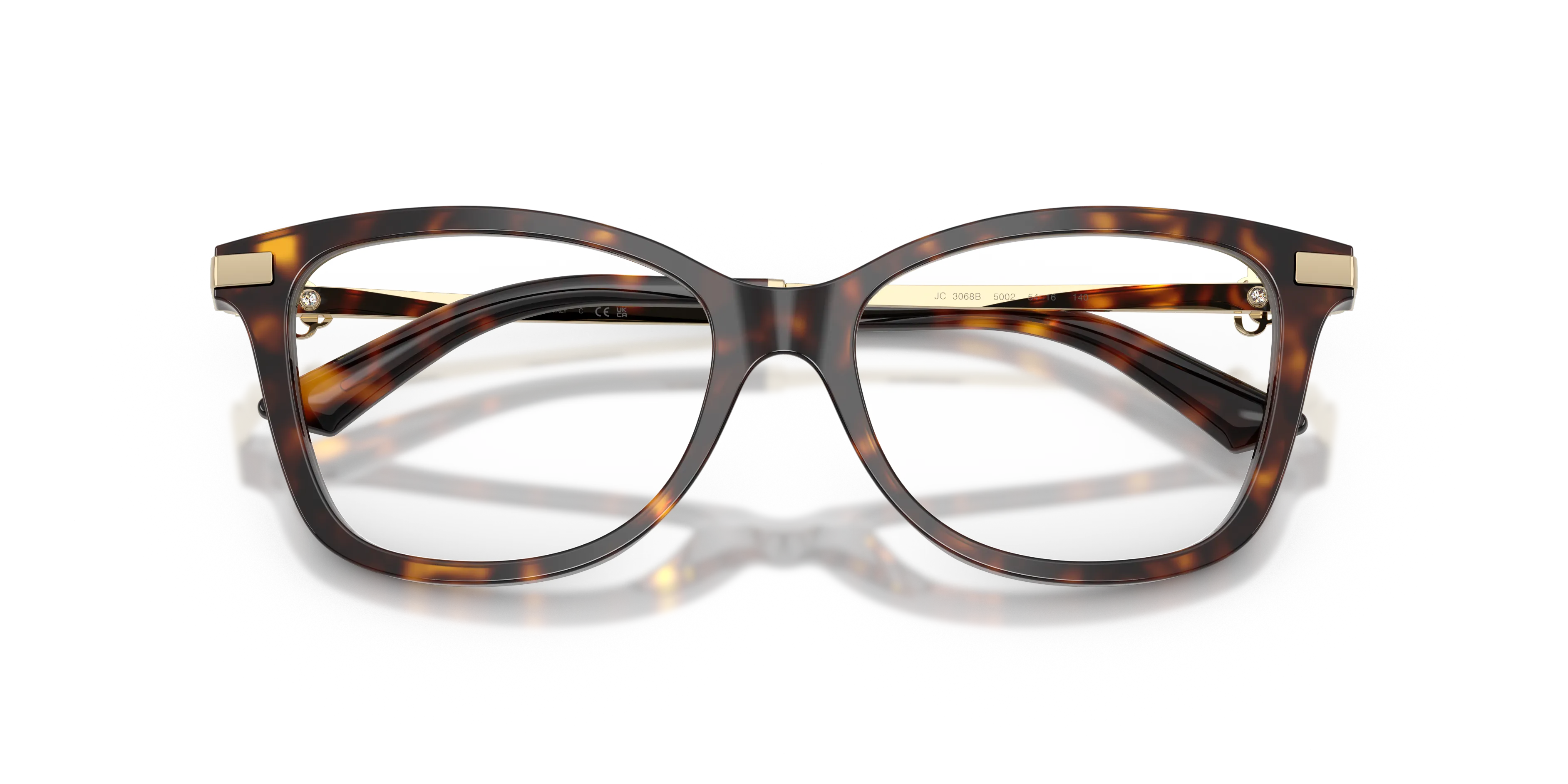 Jimmy Choo JC3068B 5002 Montature da vista Acetato Tartaruga Trasparente Pillow Normale - immagine 2