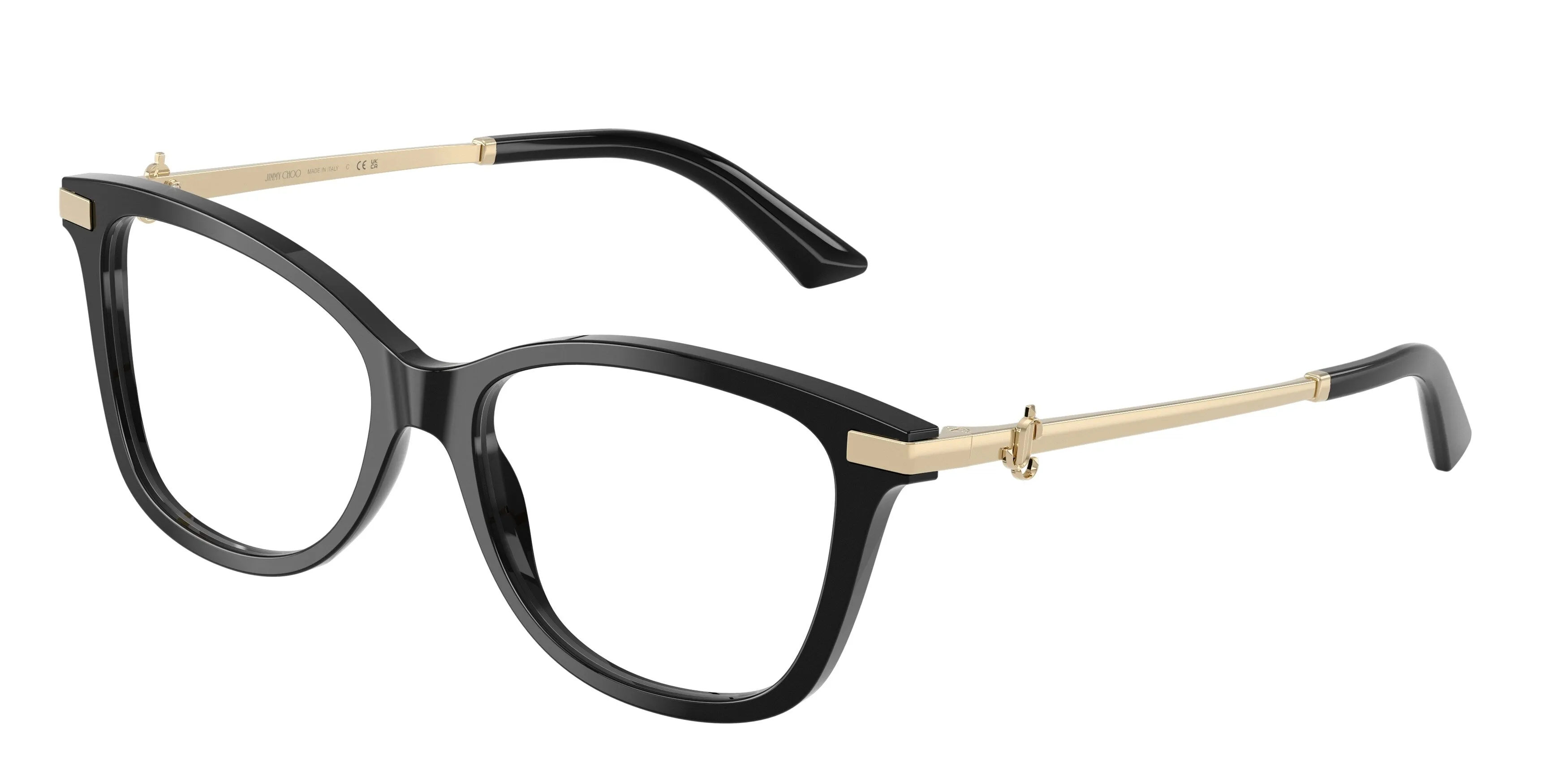 Jimmy Choo JC3068B 5000 Montature da vista Acetato Nero Trasparente Pillow Normale - immagine 1