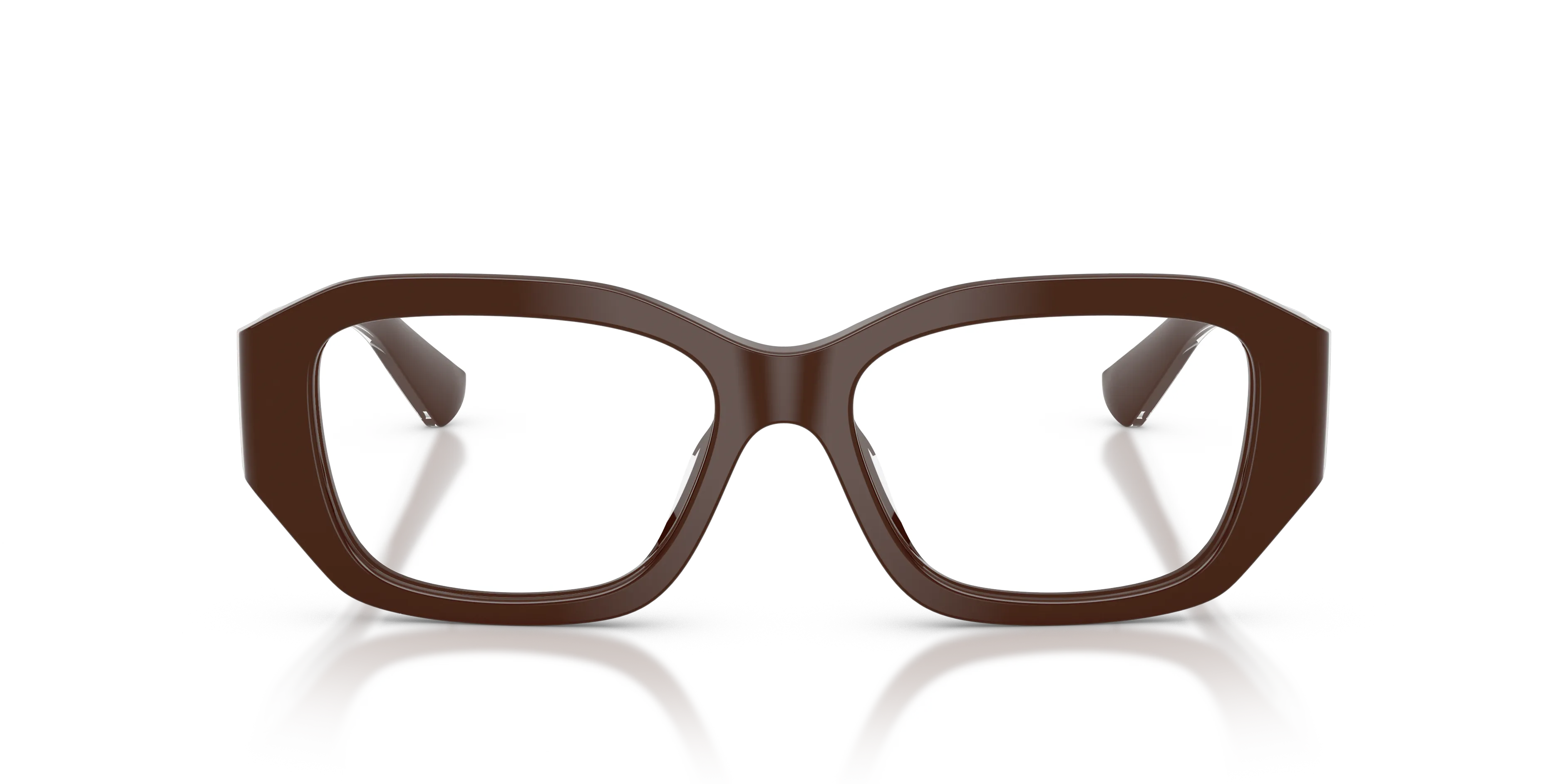Jimmy Choo JC3065BU 5120 Montature da vista Acetato Marrone Trasparente Geometrica Normale - immagine 3