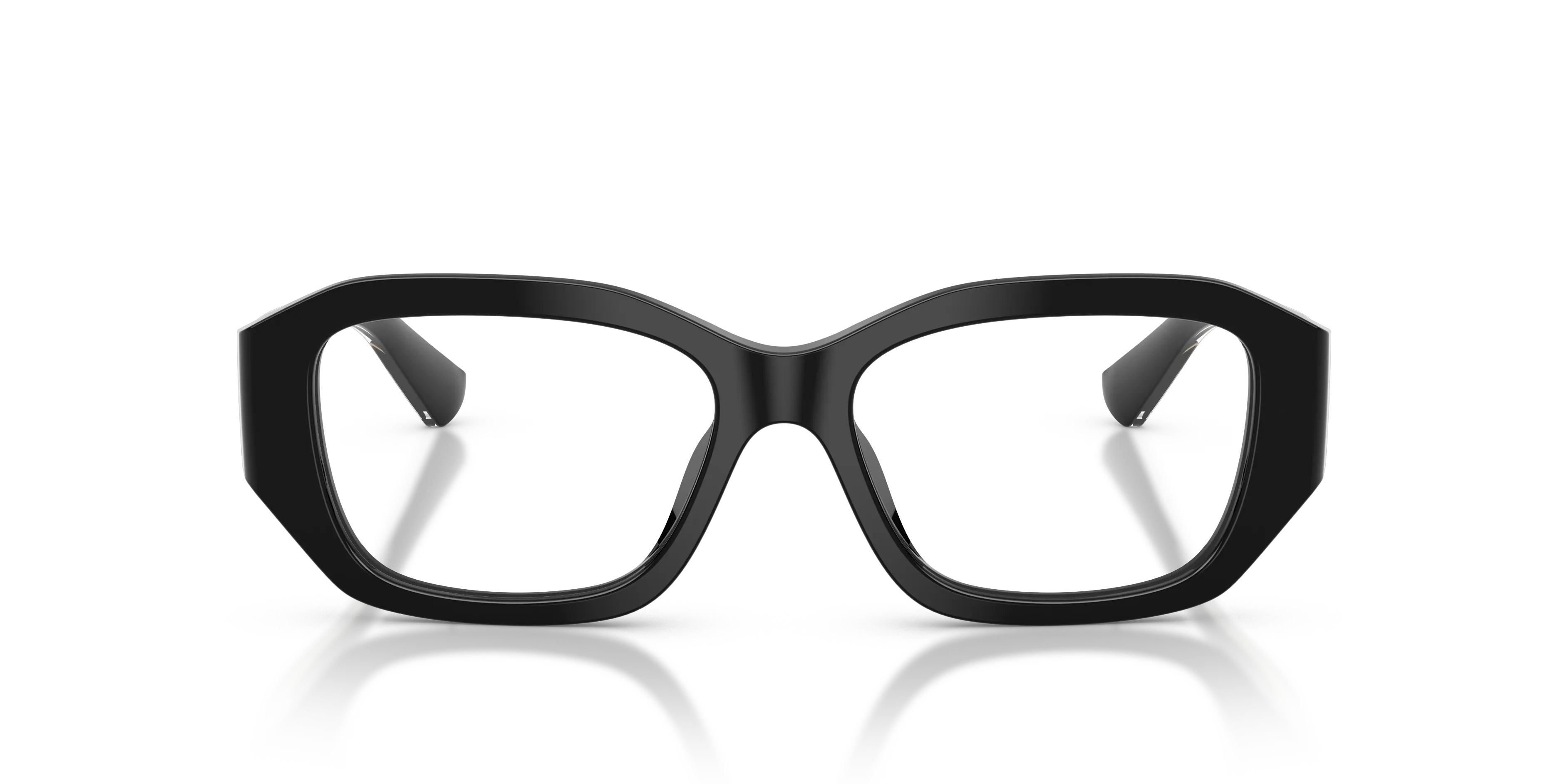 Jimmy Choo JC3065BU 5000 Montature da vista Acetato Nero Trasparente Geometrica Normale - immagine 3