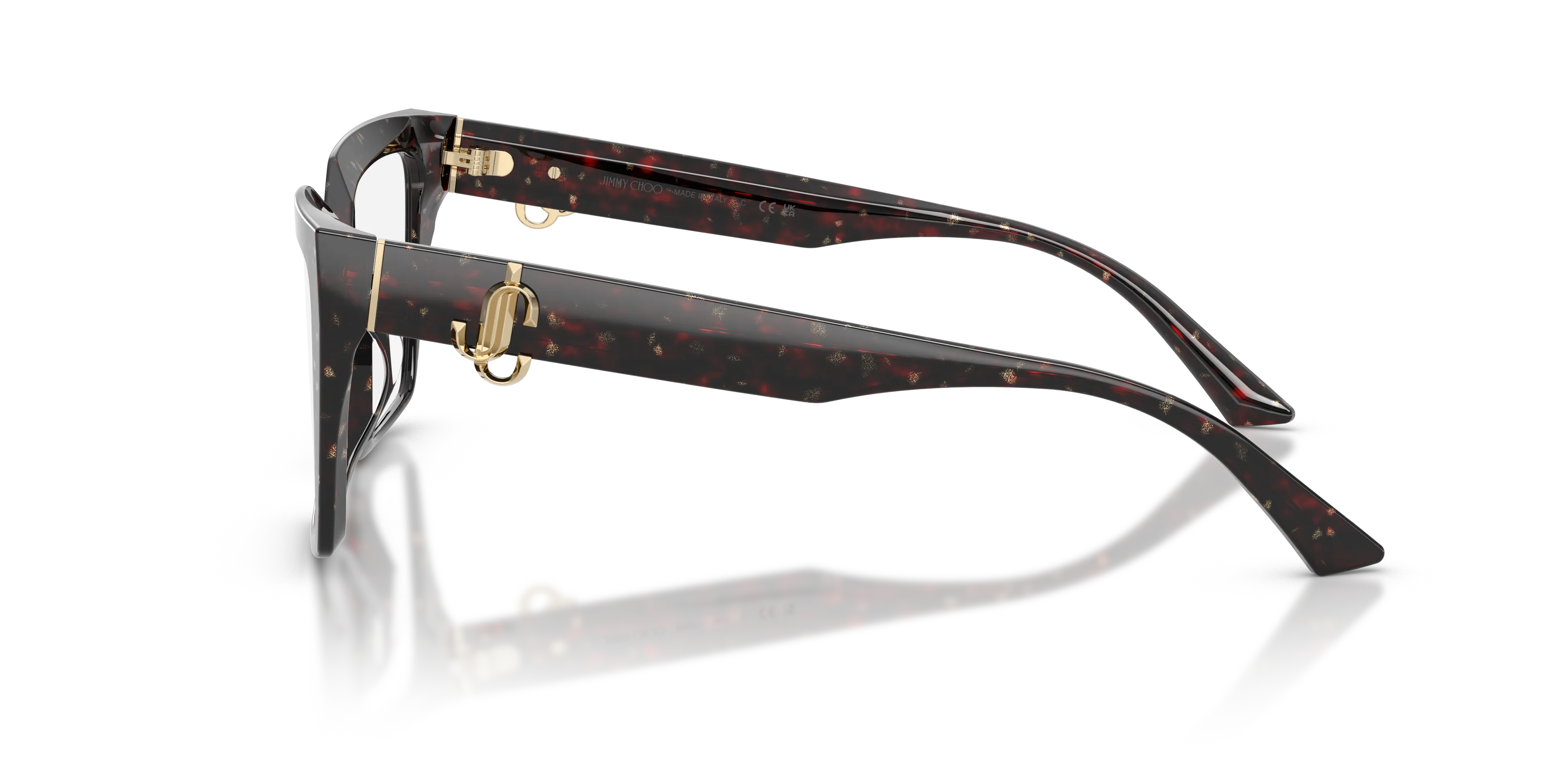 Jimmy Choo JC3017U 5125 Montature da vista Acetato Marrone Trasparente Cat Eye Normale - immagine 4