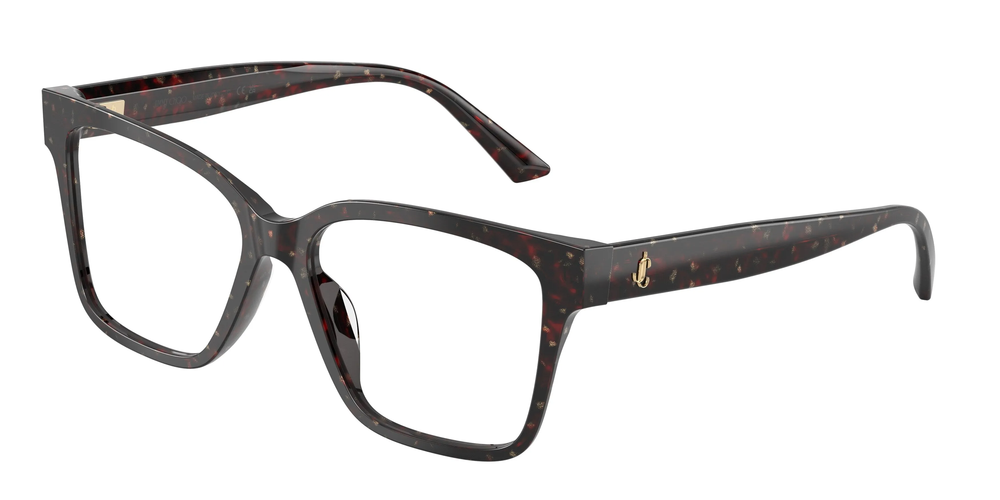 Jimmy Choo JC3006U 5125 Montature da vista Acetato Marrone Trasparente Pillow Normale - immagine 1