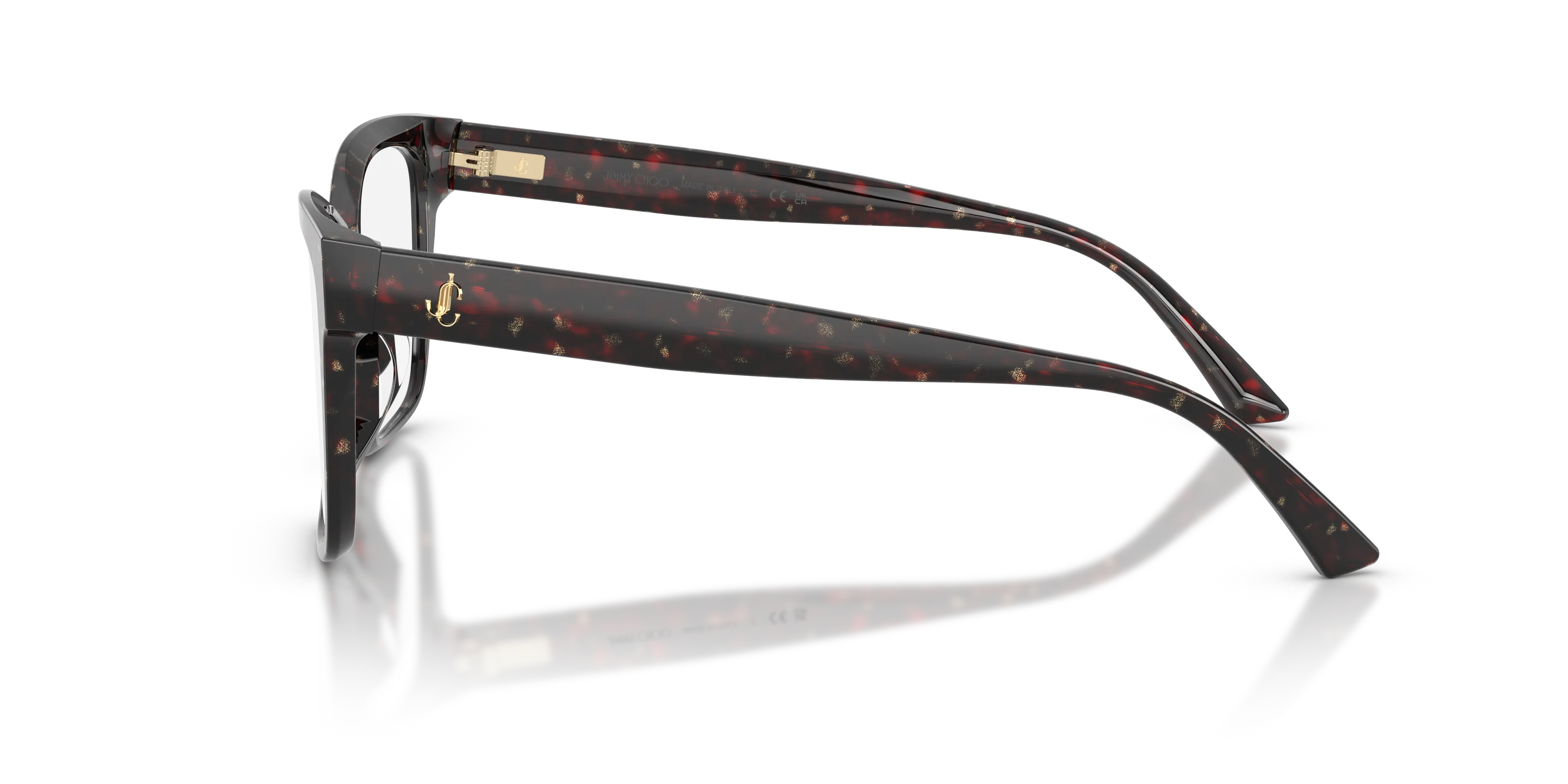 Jimmy Choo JC3006U 5125 Montature da vista Acetato Marrone Trasparente Pillow Normale - immagine 4