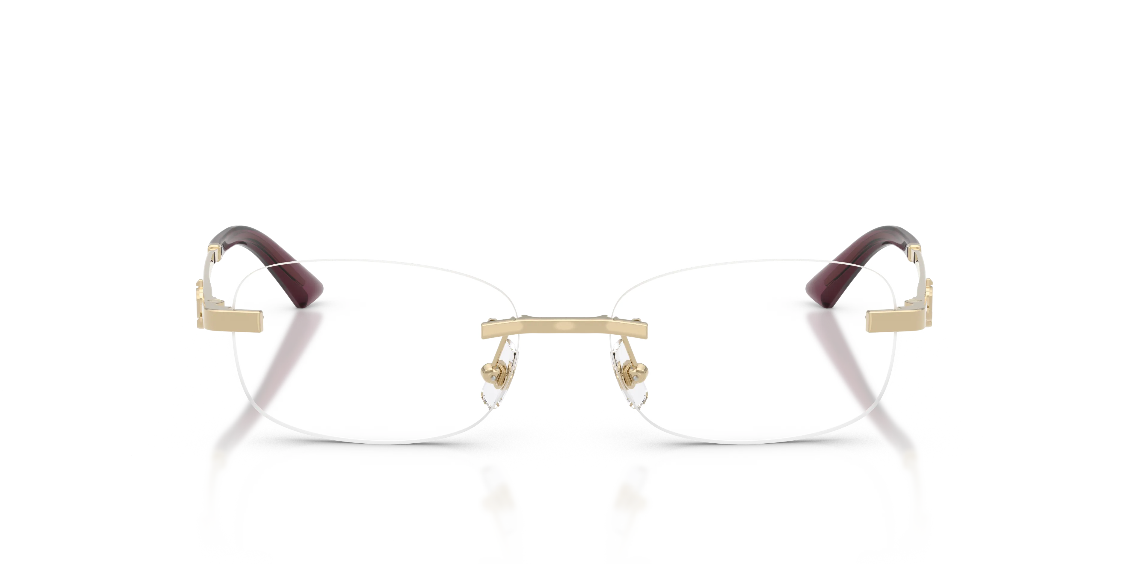 Jimmy Choo JC2025BD 3017 Montature da vista Metallo Oro Trasparente Pillow Normale - immagine 3