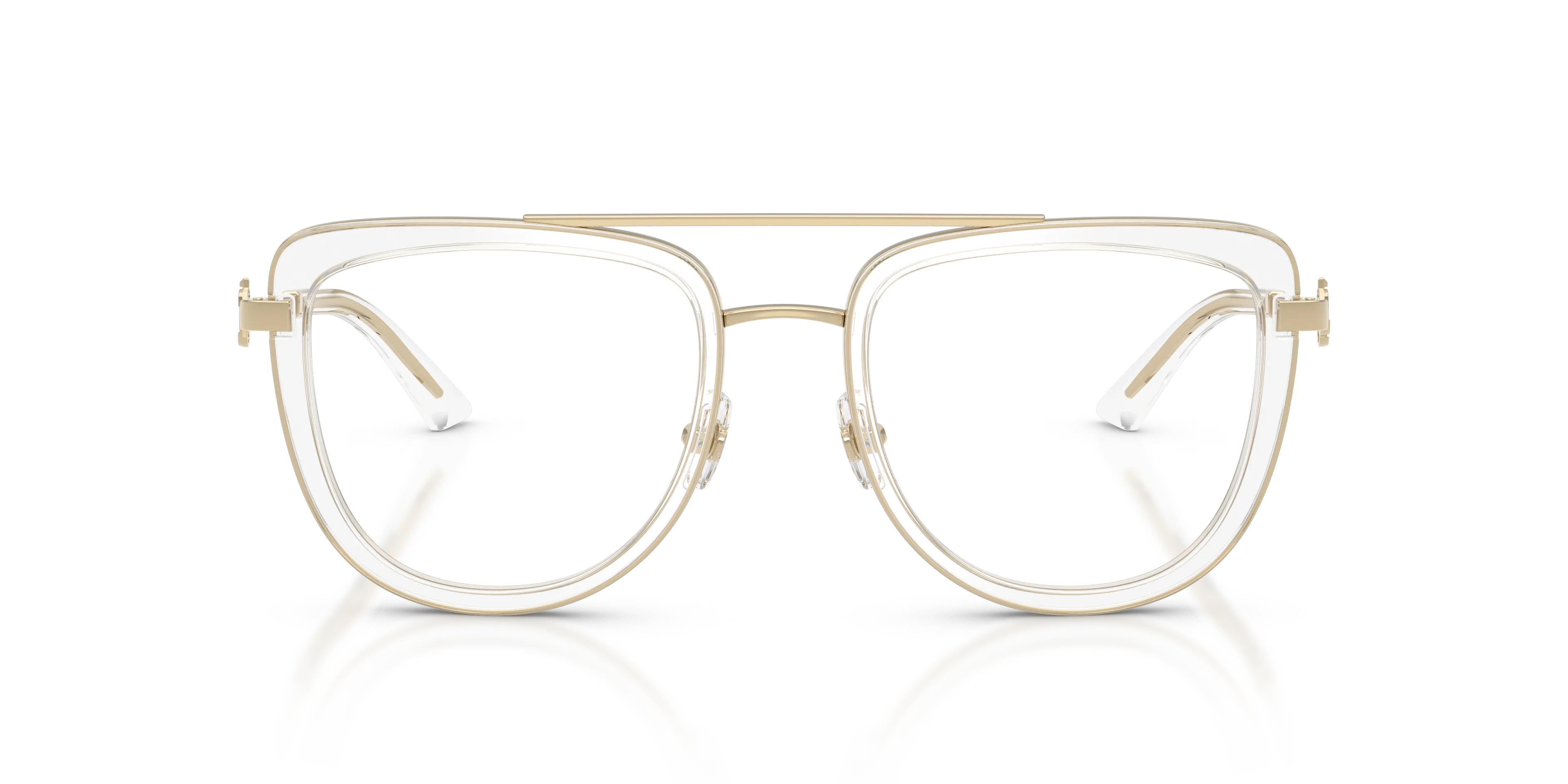 Jimmy Choo JC2024B 3027 Montature da vista Acciaio Oro Trasparente Pilot Normale - immagine 3