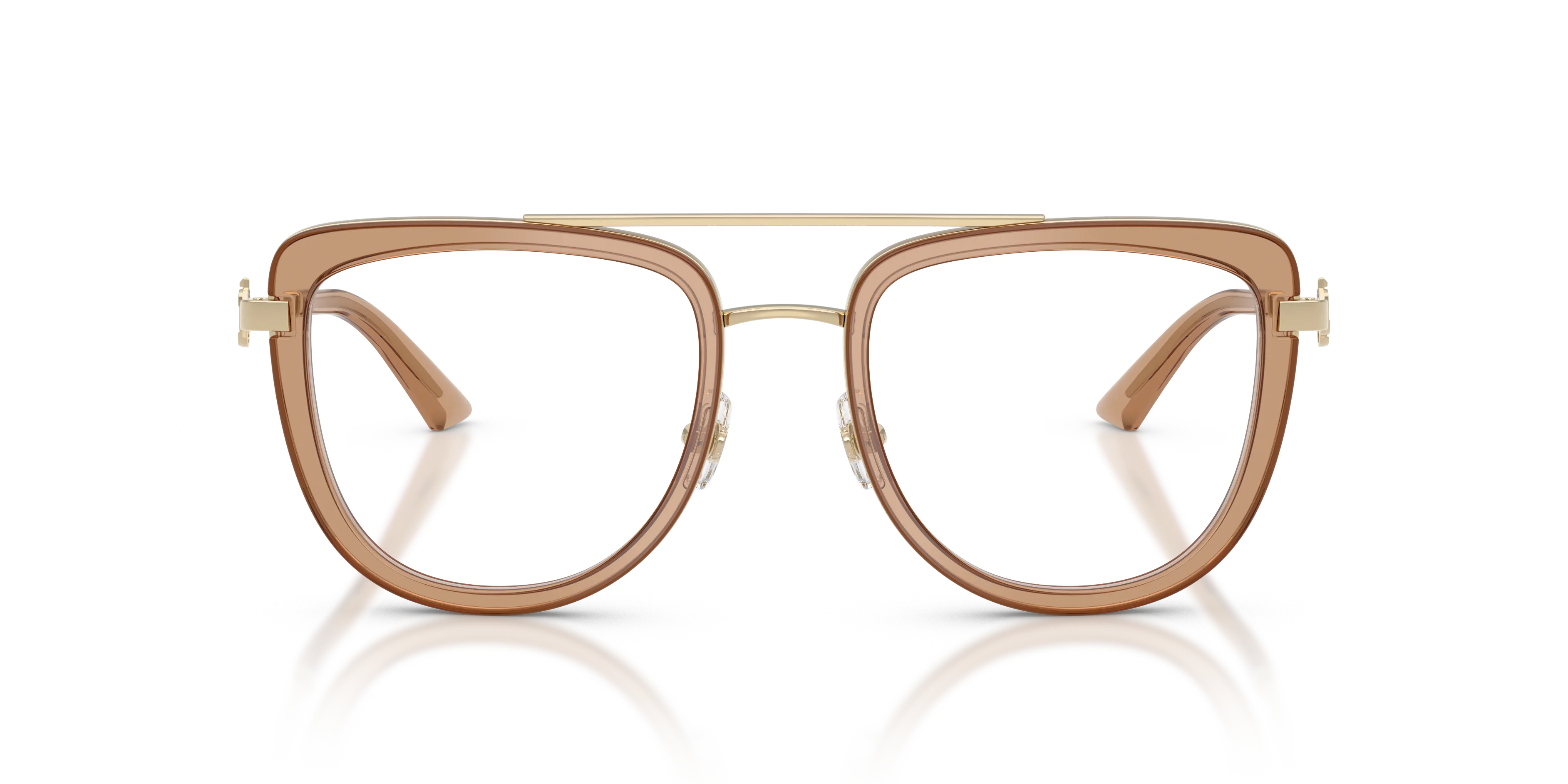 Jimmy Choo JC2024B 3006 Montature da vista Acciaio Marrone Trasparente Pilot Normale - immagine 3