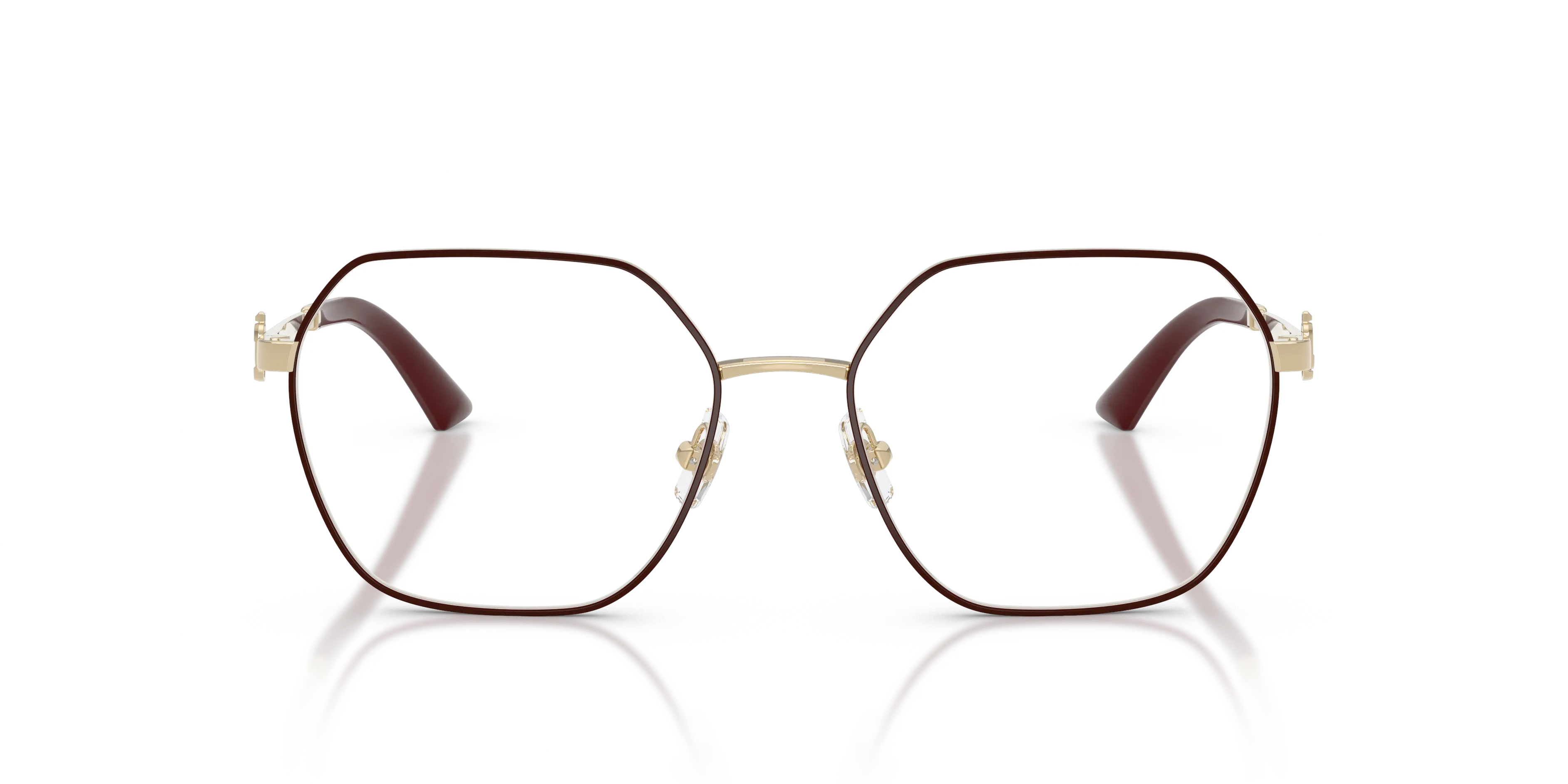 Jimmy Choo JC2023B 3025 Montature da vista Acciaio Oro Trasparente Geometrica Normale - immagine 3