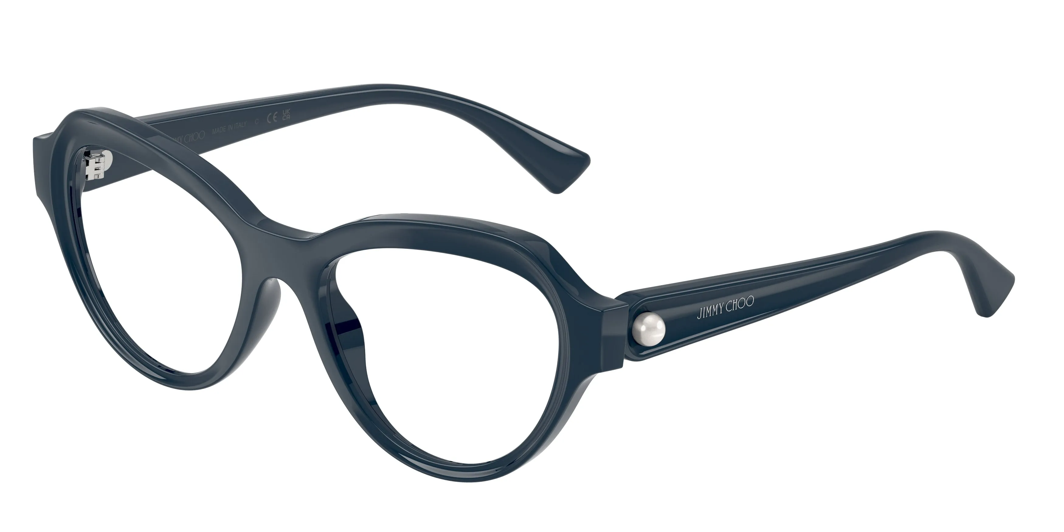 Jimmy Choo JC1002HU 5016 Montature da vista Iniettato Blu Trasparente Farfalla Normale - immagine 1