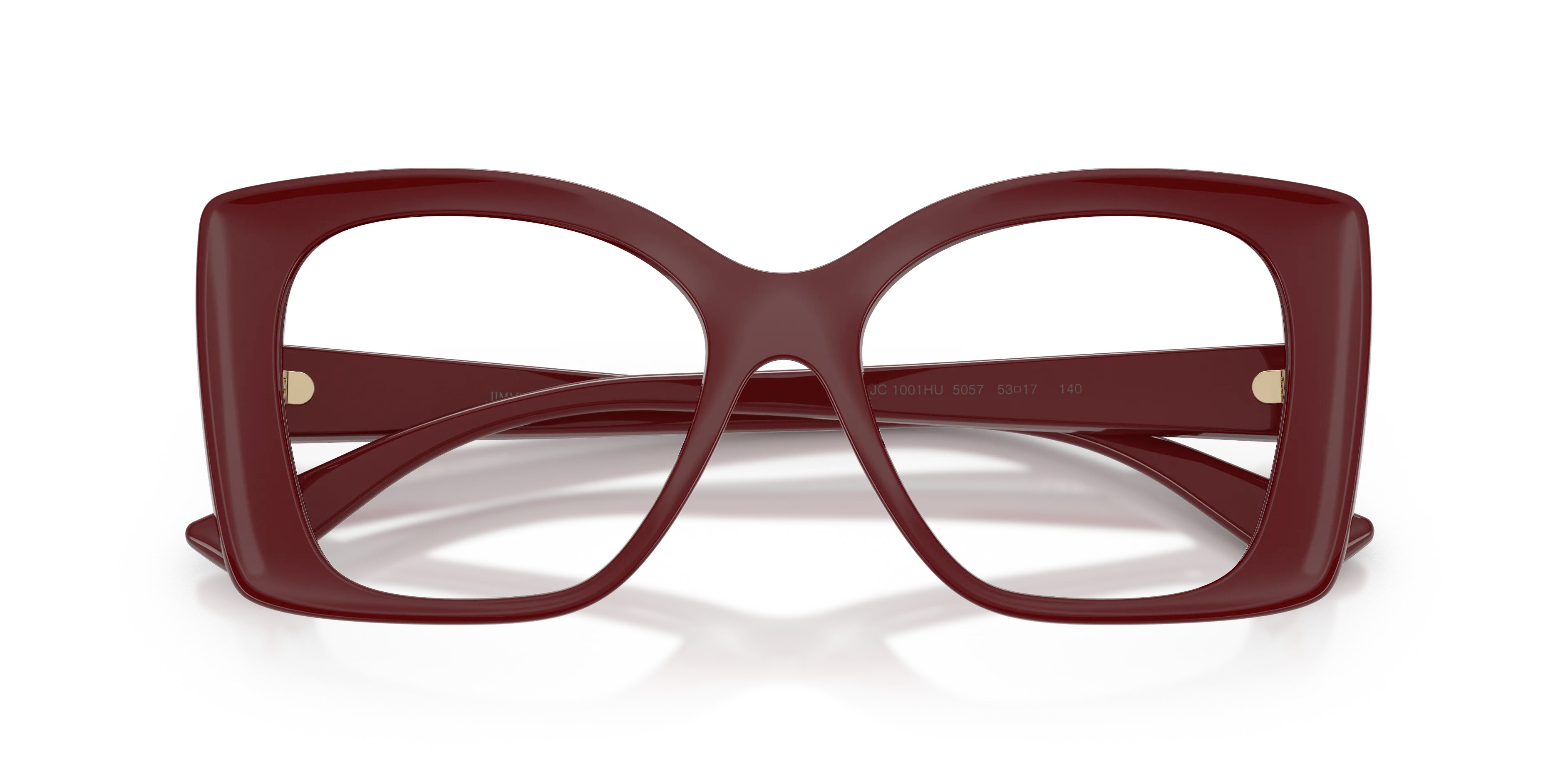 Jimmy Choo JC1001HU 5057 Montature da vista Iniettato Rosso Trasparente Squadrata Normale - immagine 2