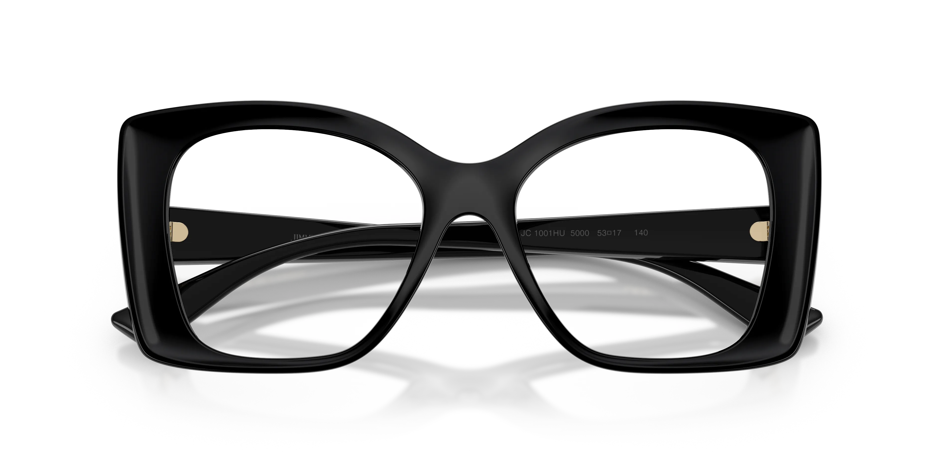 Jimmy Choo JC1001HU 5000 Montature da vista Iniettato Nero Trasparente Squadrata Normale - immagine 2