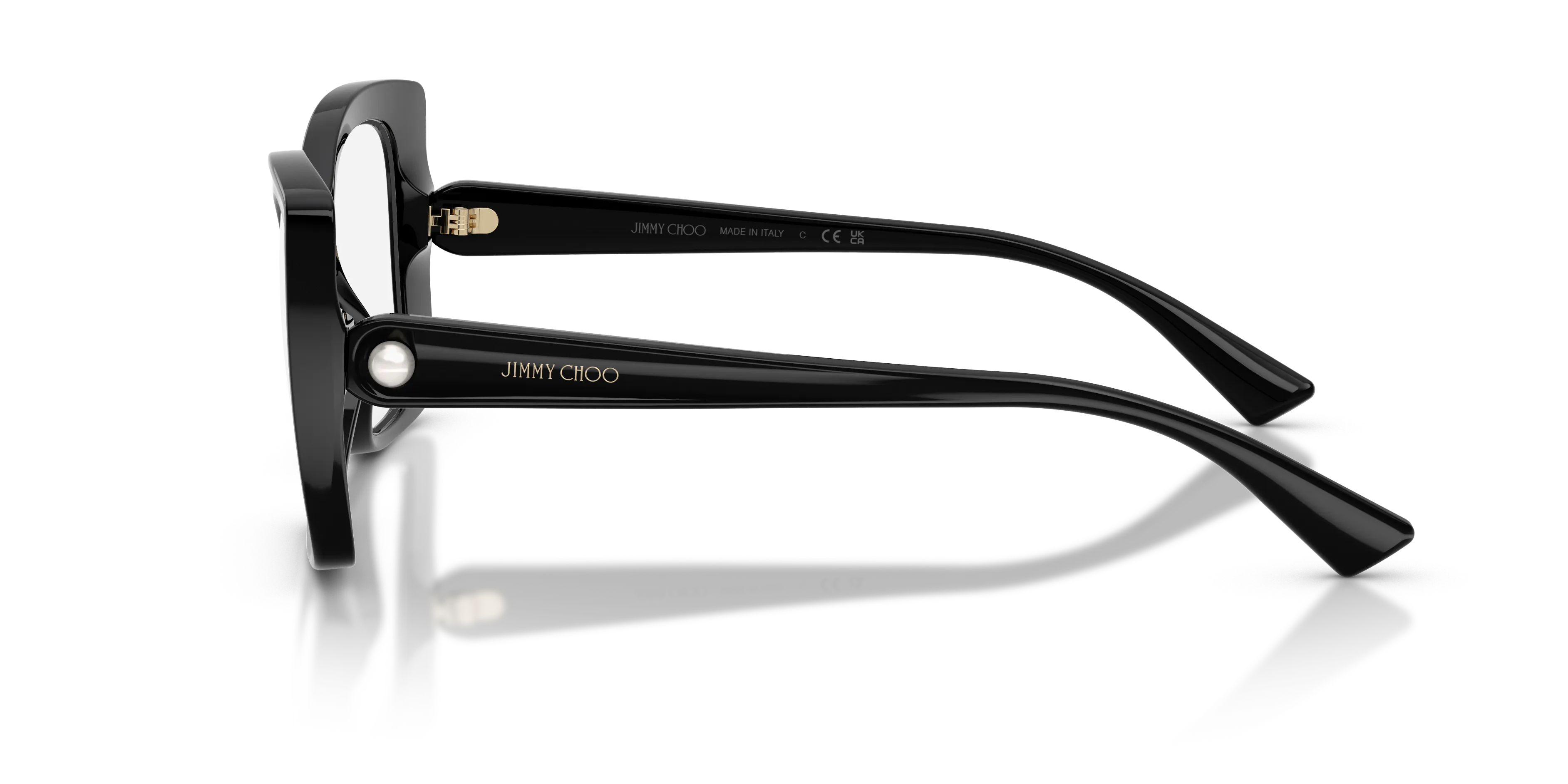 Jimmy Choo JC1001HU 5000 Montature da vista Iniettato Nero Trasparente Squadrata Normale - immagine 4