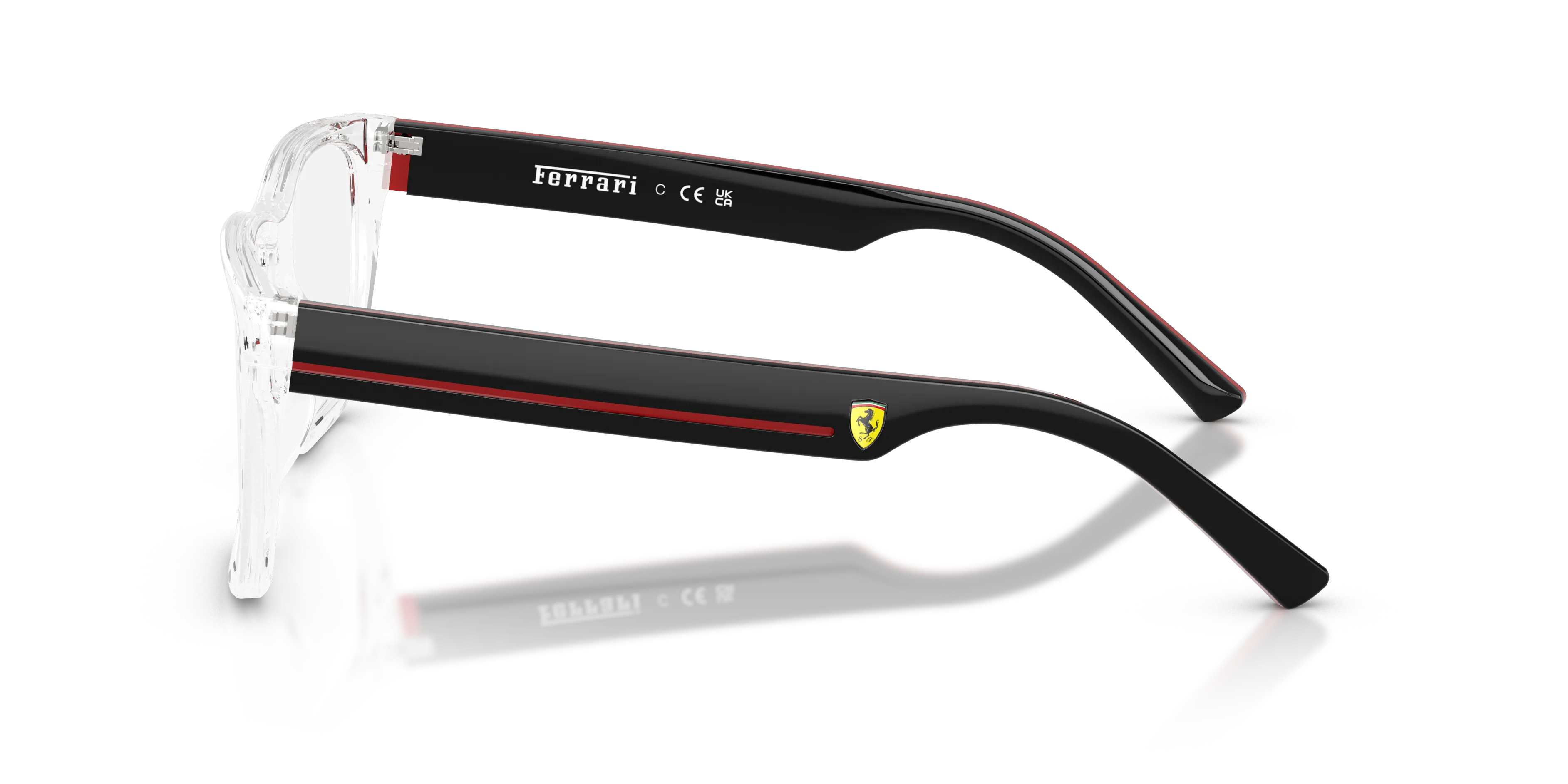 Ferrari Scuderia FZ8033U 772 Montature da vista Acetato Trasparente Trasparente Squadrata Normale - immagine 4