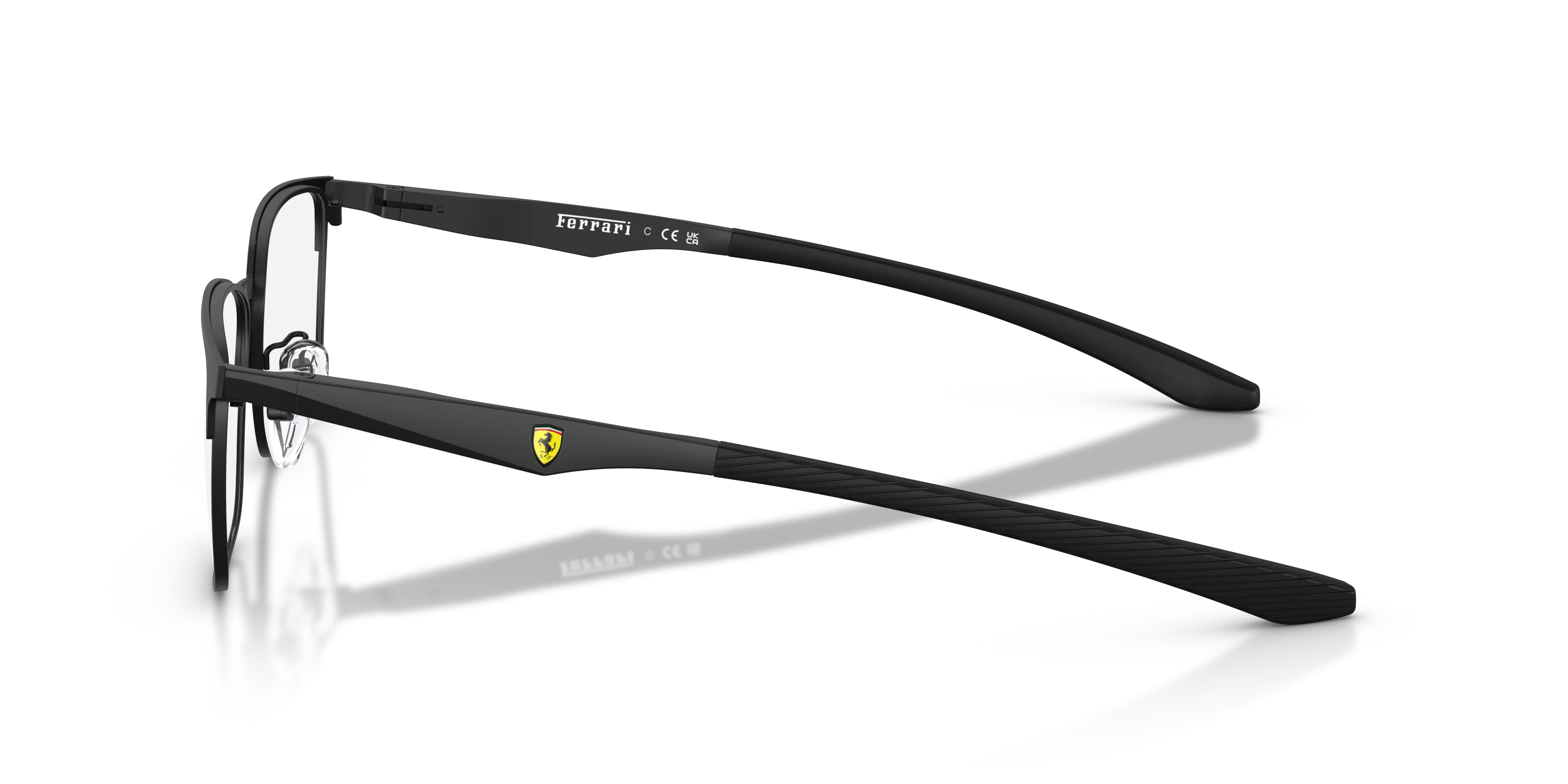 Ferrari Scuderia FZ7019D 108 Montature da vista Metallo Nero Trasparente Squadrata Normale - immagine 4