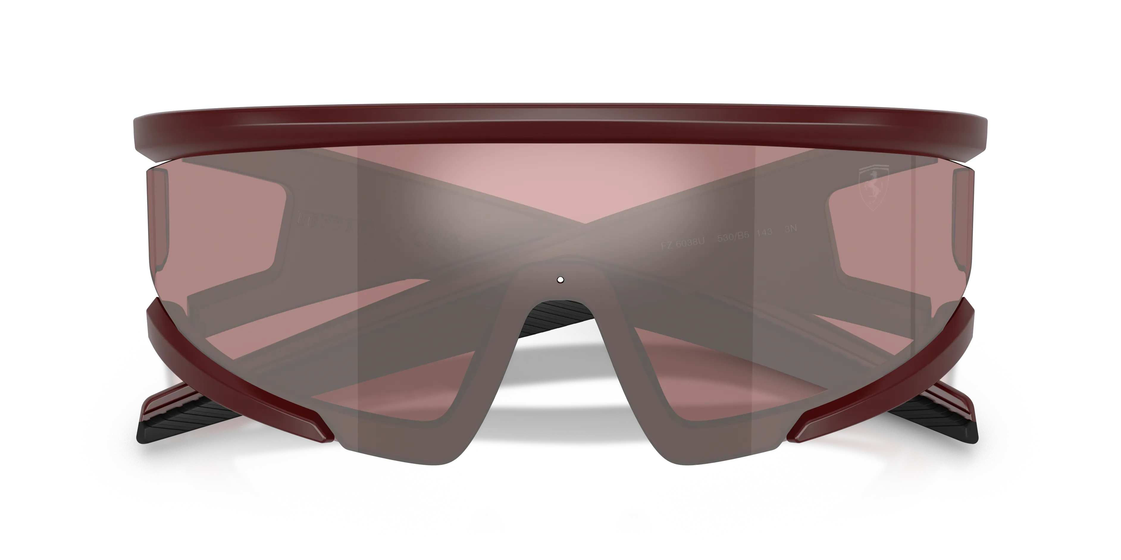 Ferrari Scuderia FZ6038U 530/B5 Occhiali da sole Iniettato Rosso Rosso Squadrata Normale - immagine 2