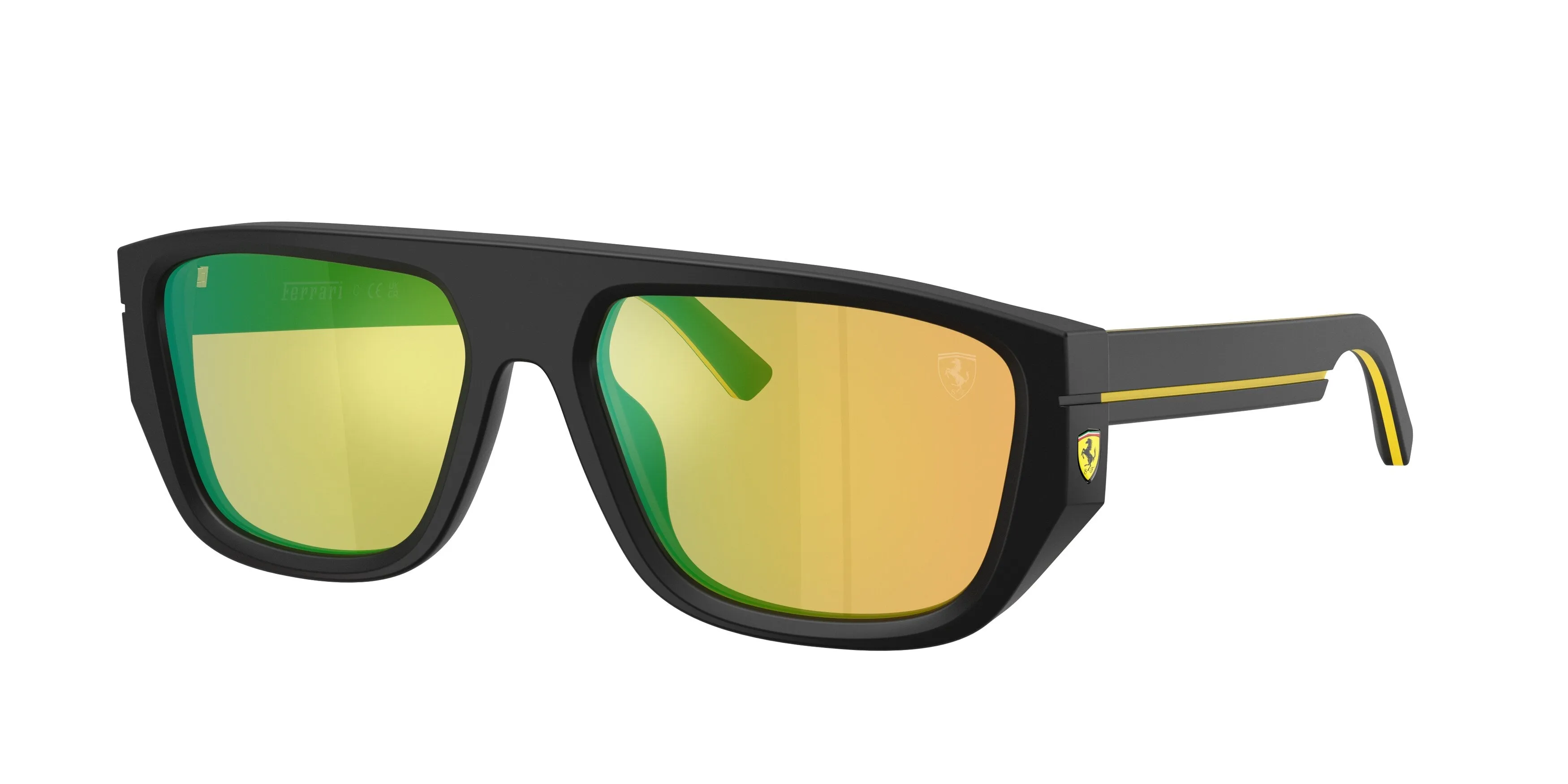 Ferrari Scuderia FZ6036U 744/8N Occhiali da sole Acetato Nero Giallo Pillow Normale - immagine 1