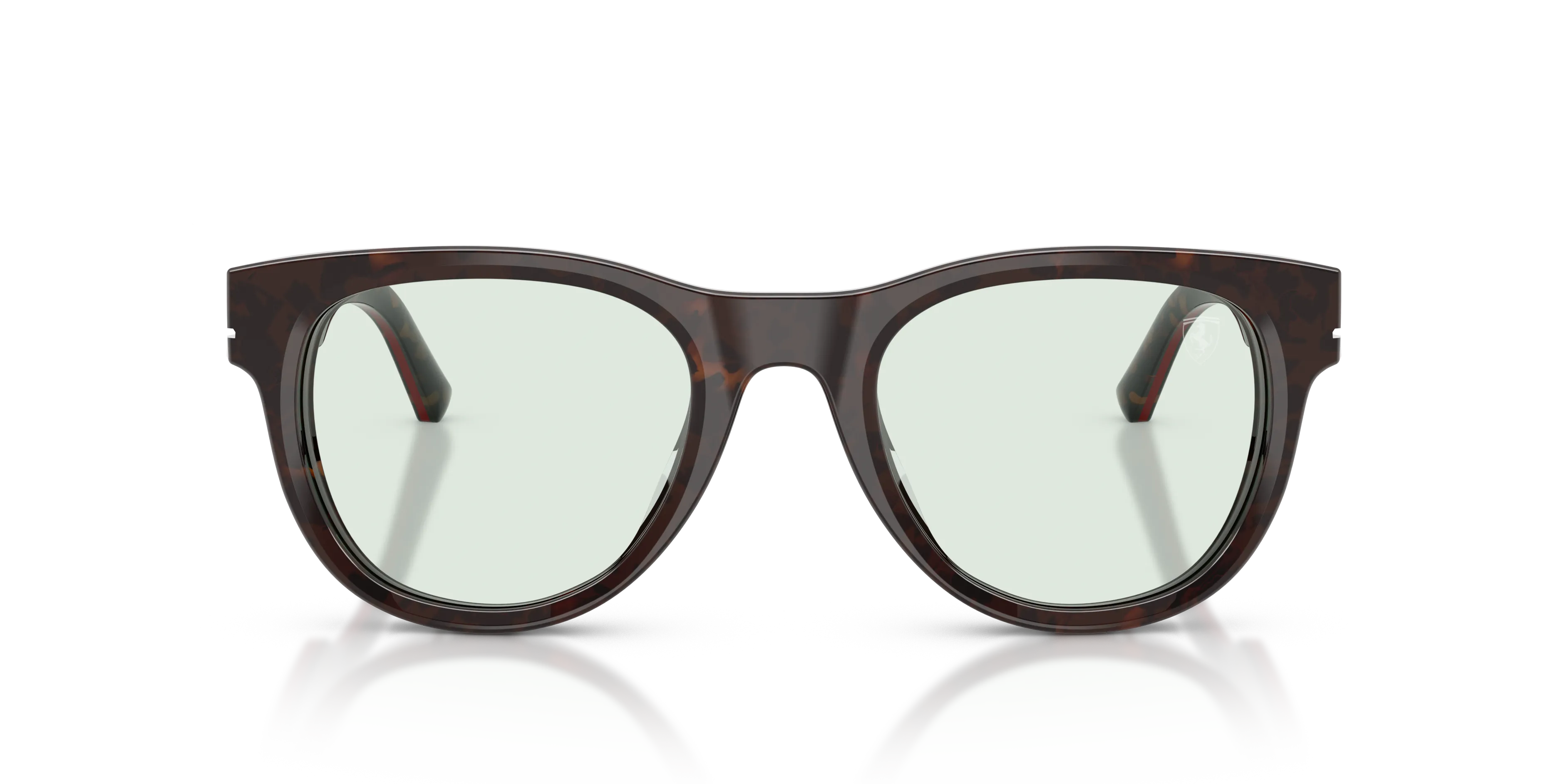 Ferrari Scuderia FZ6034U 774/2 Occhiali da sole Acetato Tartaruga Verde Rotonda Normale - immagine 3