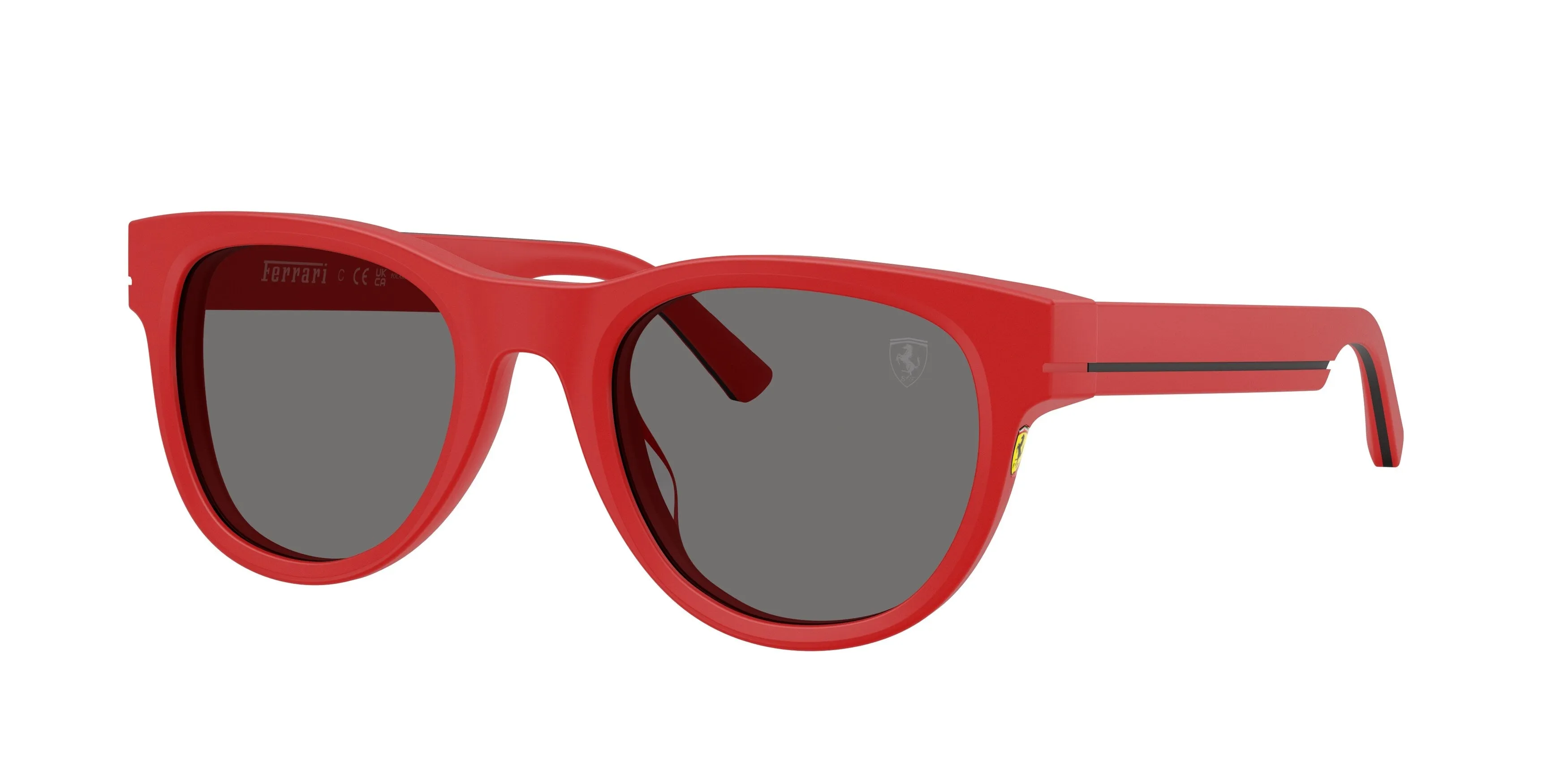 Ferrari Scuderia FZ6034U 770/81 Occhiali da sole Acetato Rosso Grigio Rotonda Polarizzata - immagine 1