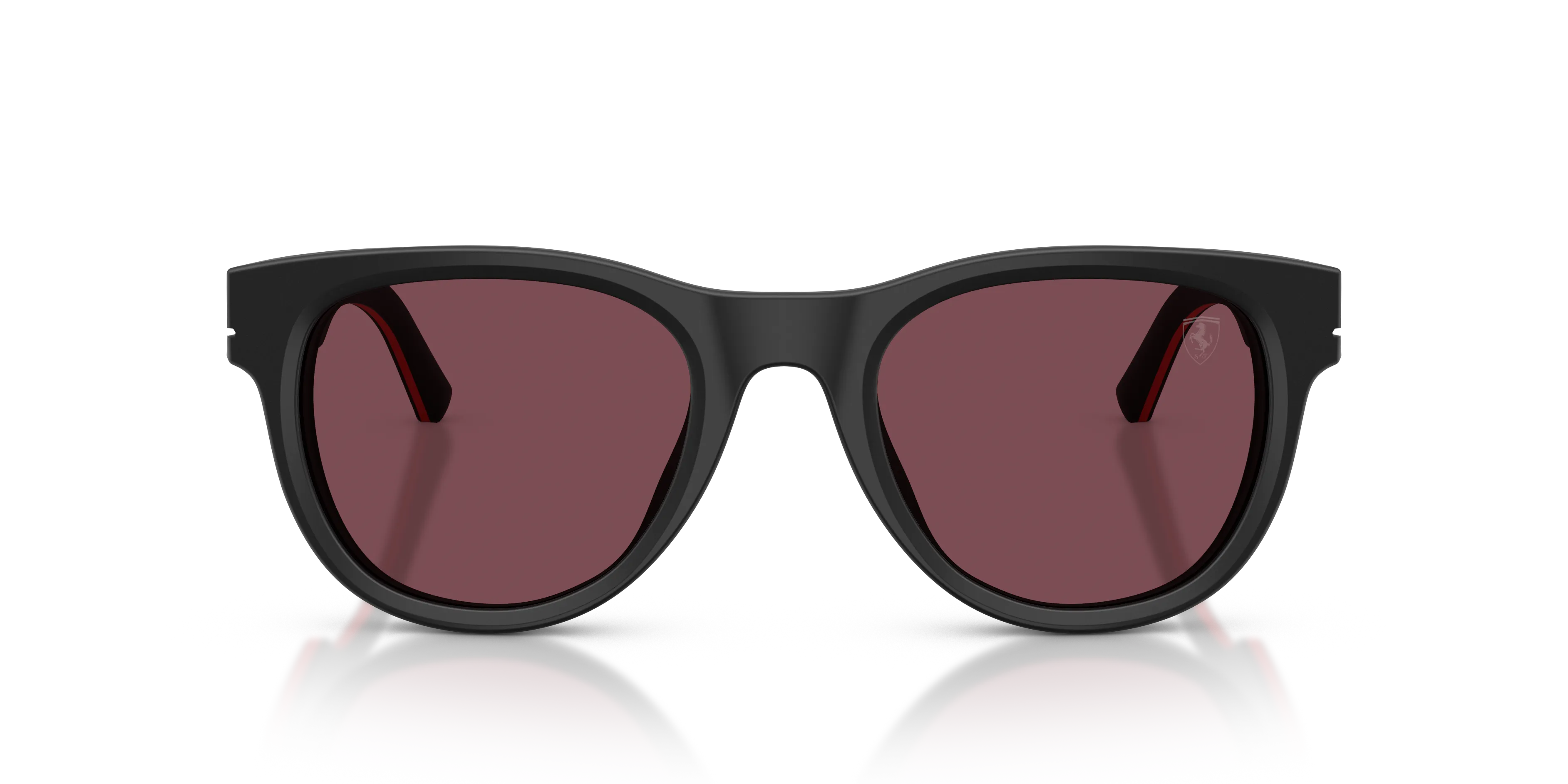 Ferrari Scuderia FZ6034U 744/1E Occhiali da sole Acetato Nero Rosso Rotonda Normale - immagine 3