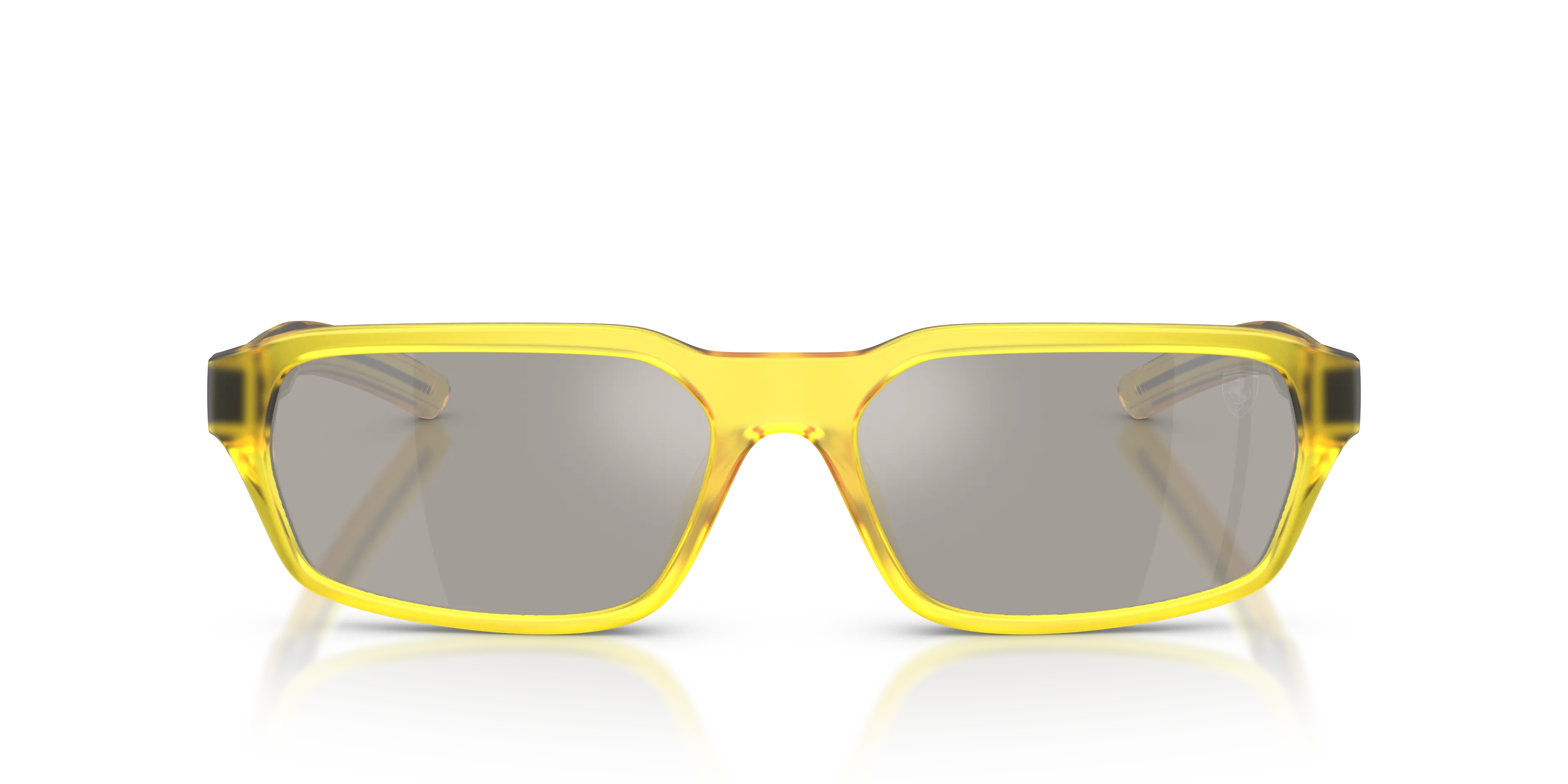 Ferrari Scuderia FZ6032D 507/6G Occhiali da sole Iniettato Giallo Grigio Pillow Specchiate - immagine 3