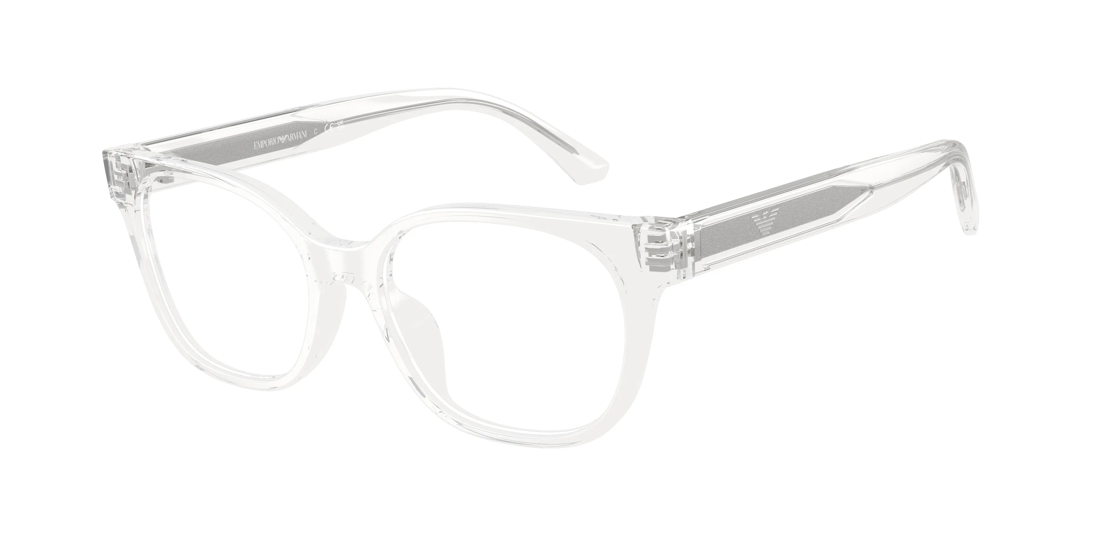 Emporio Armani EK3014U 6344 Montature da vista bambino Acetato Trasparente Trasparente Cat Eye Normale - immagine 1
