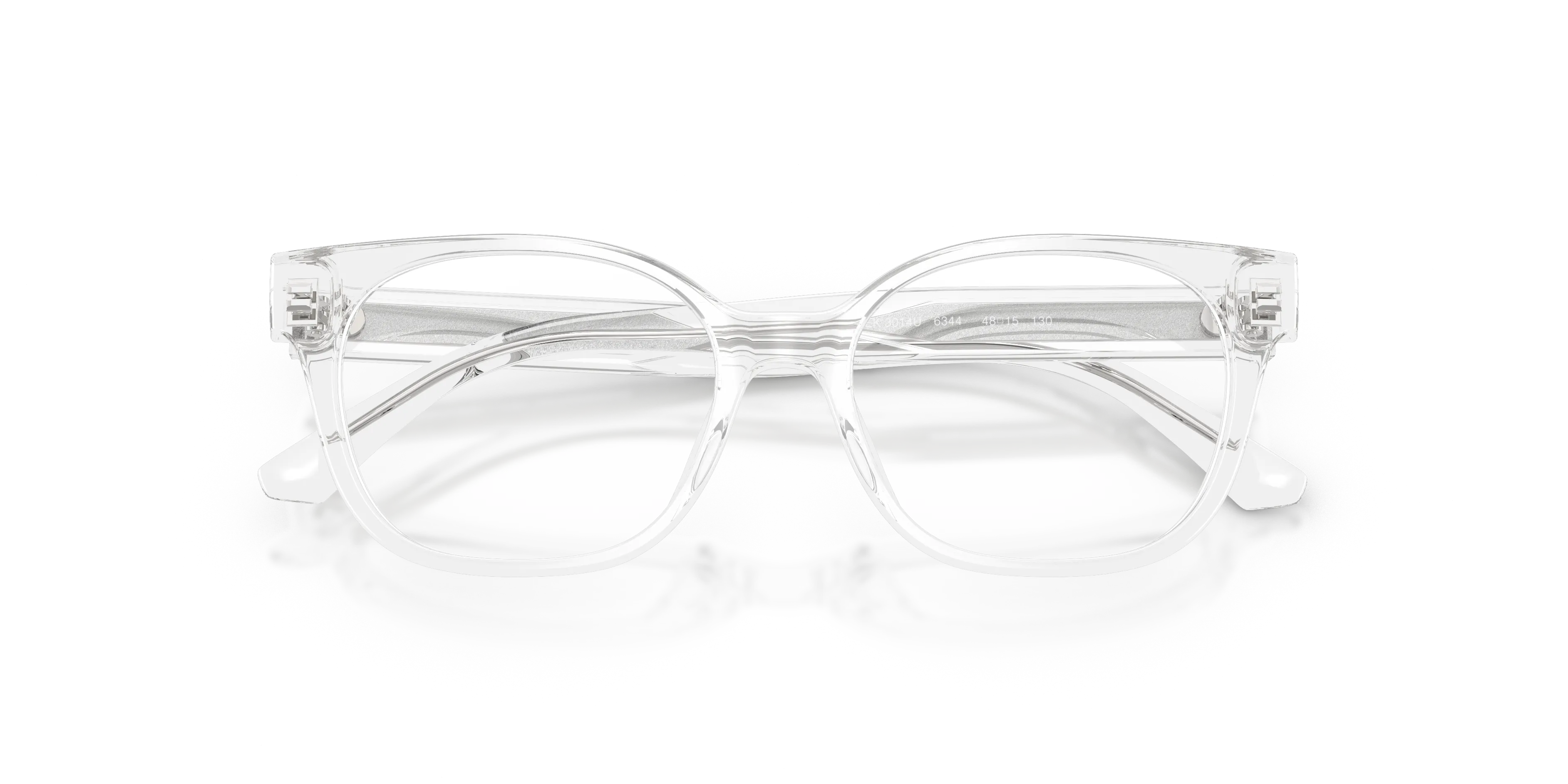 Emporio Armani EK3014U 6344 Montature da vista bambino Acetato Trasparente Trasparente Cat Eye Normale - immagine 2
