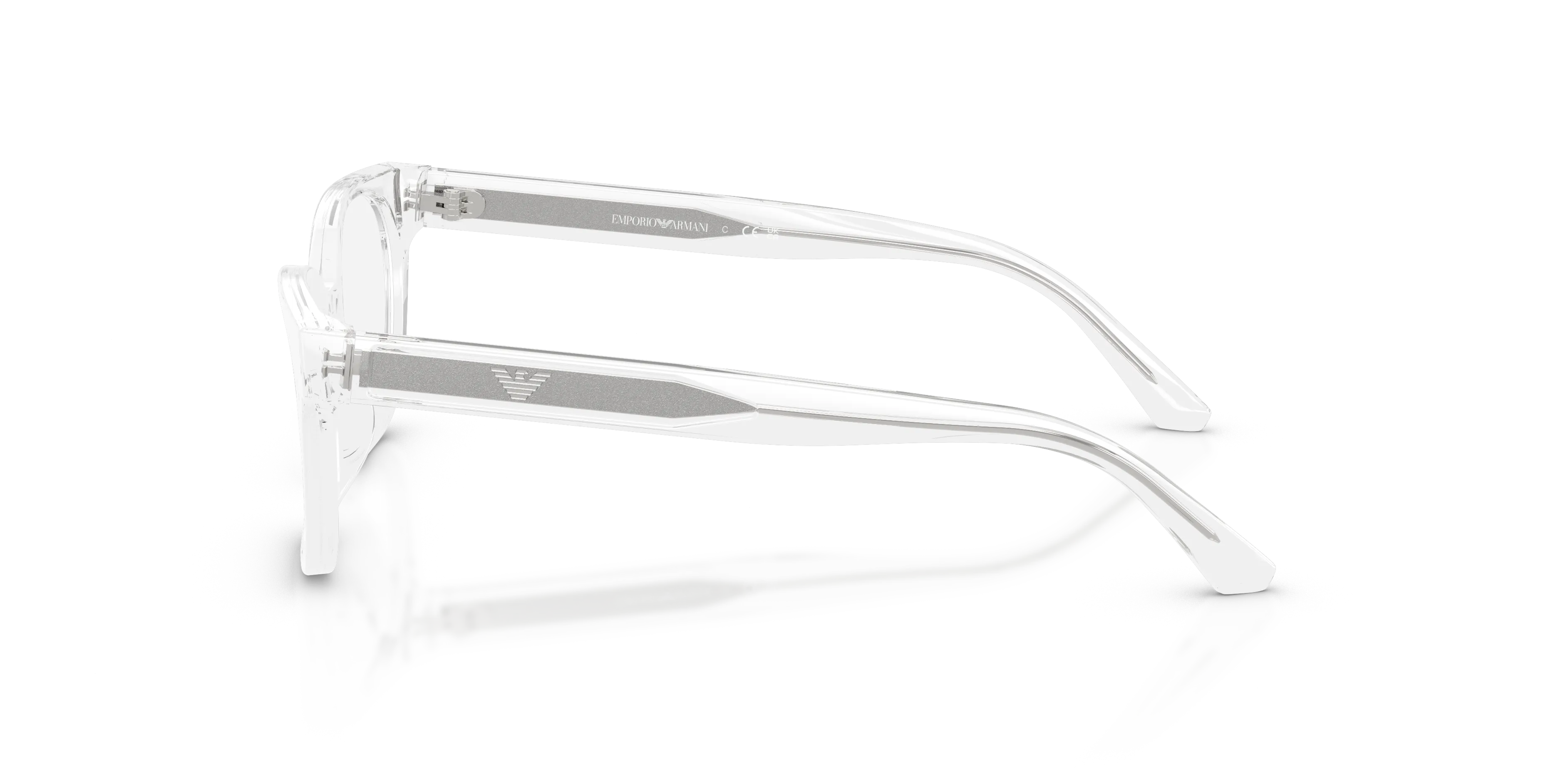 Emporio Armani EK3014U 6344 Montature da vista bambino Acetato Trasparente Trasparente Cat Eye Normale - immagine 4