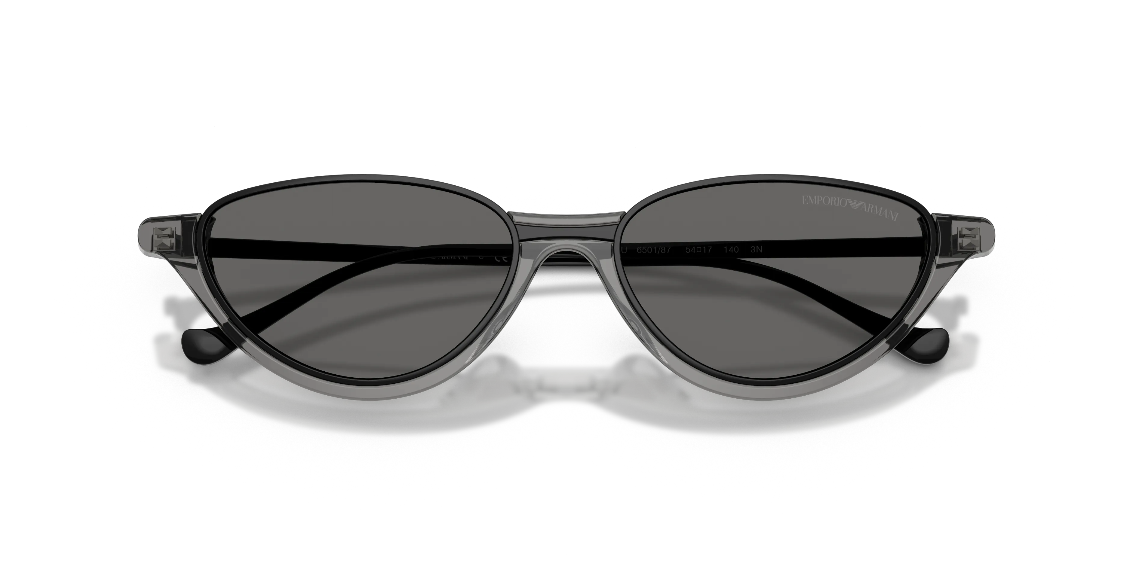 Emporio Armani EA4288U 650187 Occhiali da sole Acetato Grigio Grigio Geometrica Normale - immagine 2