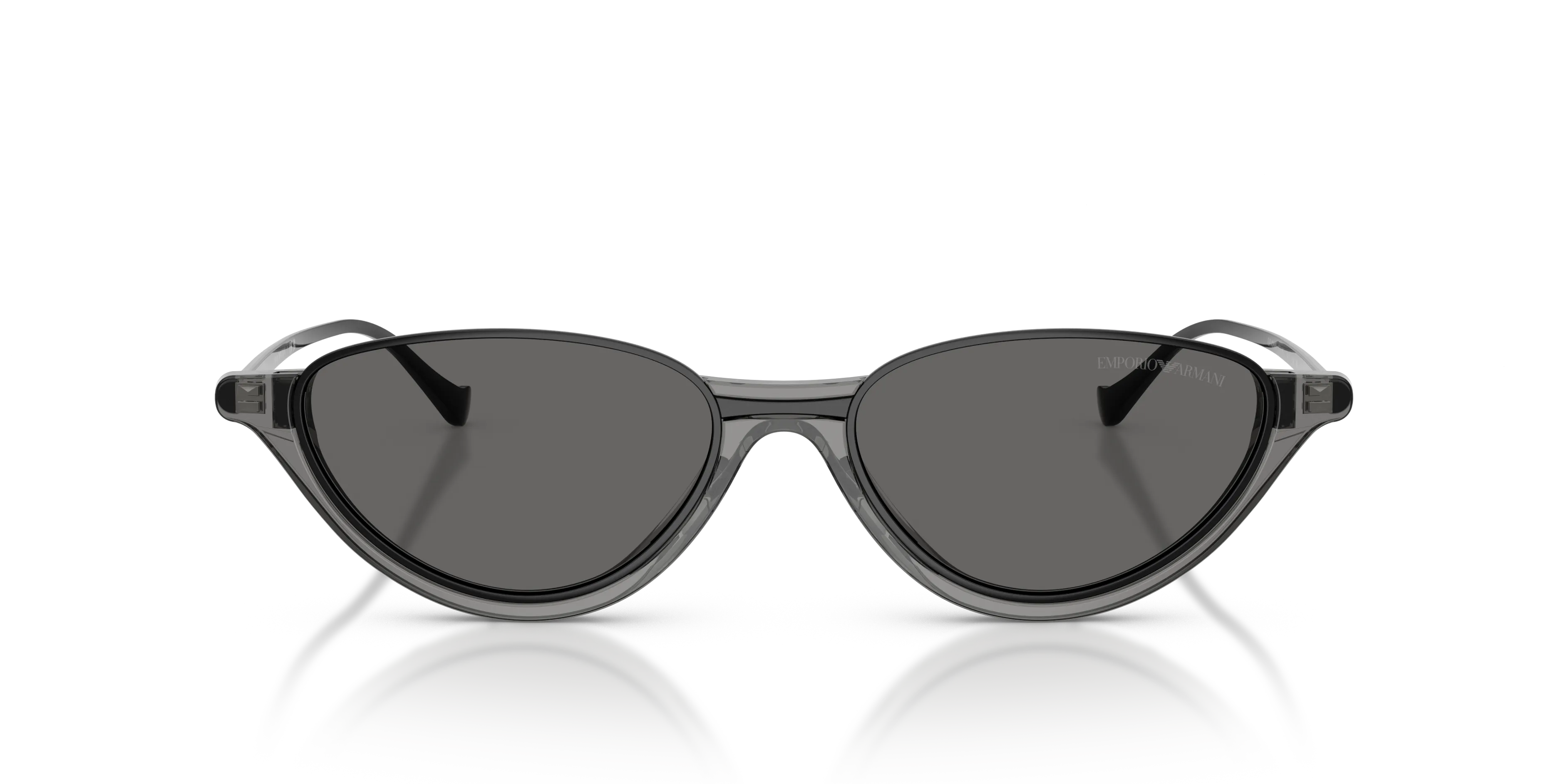 Emporio Armani EA4288U 650187 Occhiali da sole Acetato Grigio Grigio Geometrica Normale - immagine 3