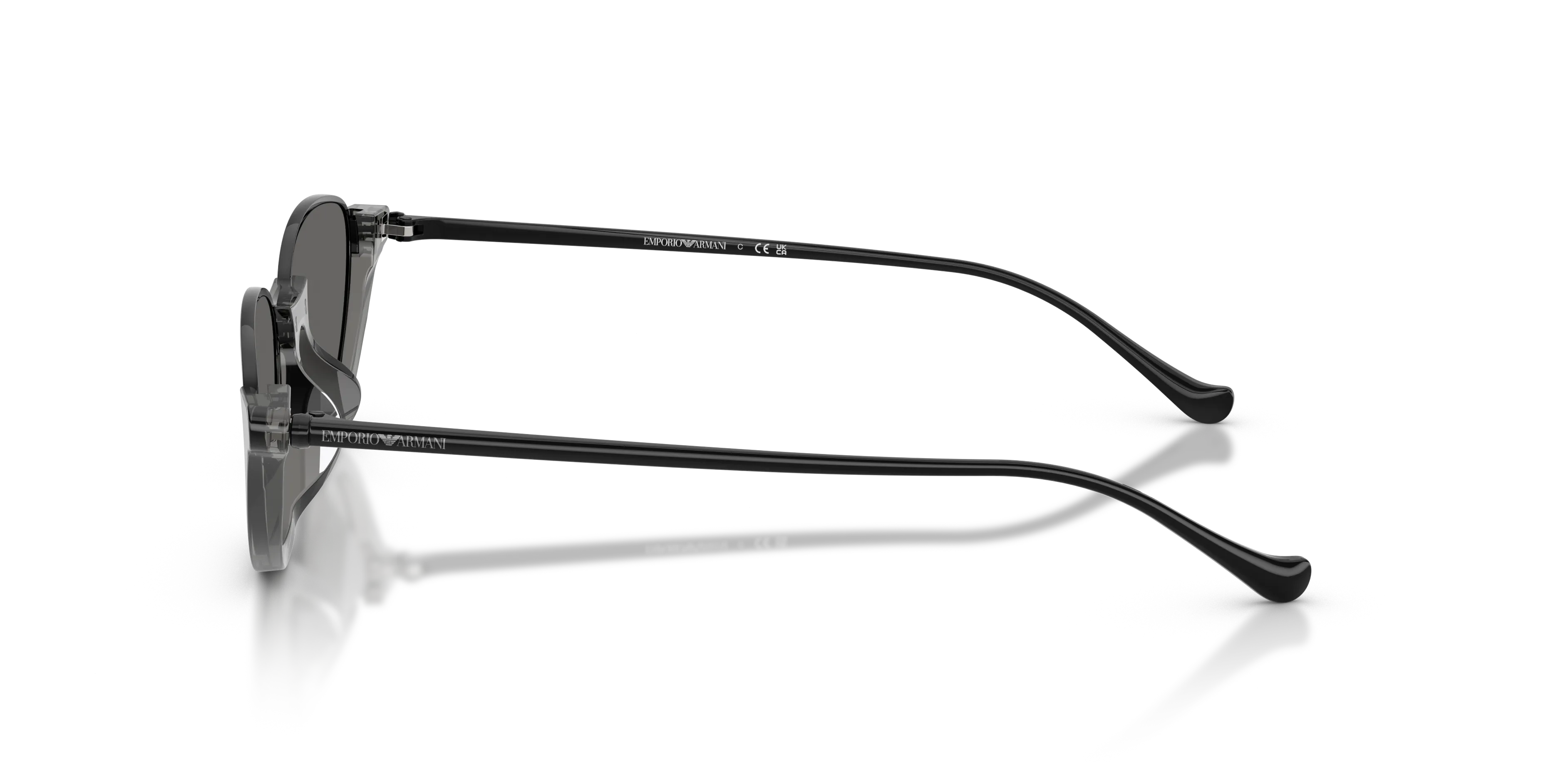 Emporio Armani EA4288U 650187 Occhiali da sole Acetato Grigio Grigio Geometrica Normale - immagine 4