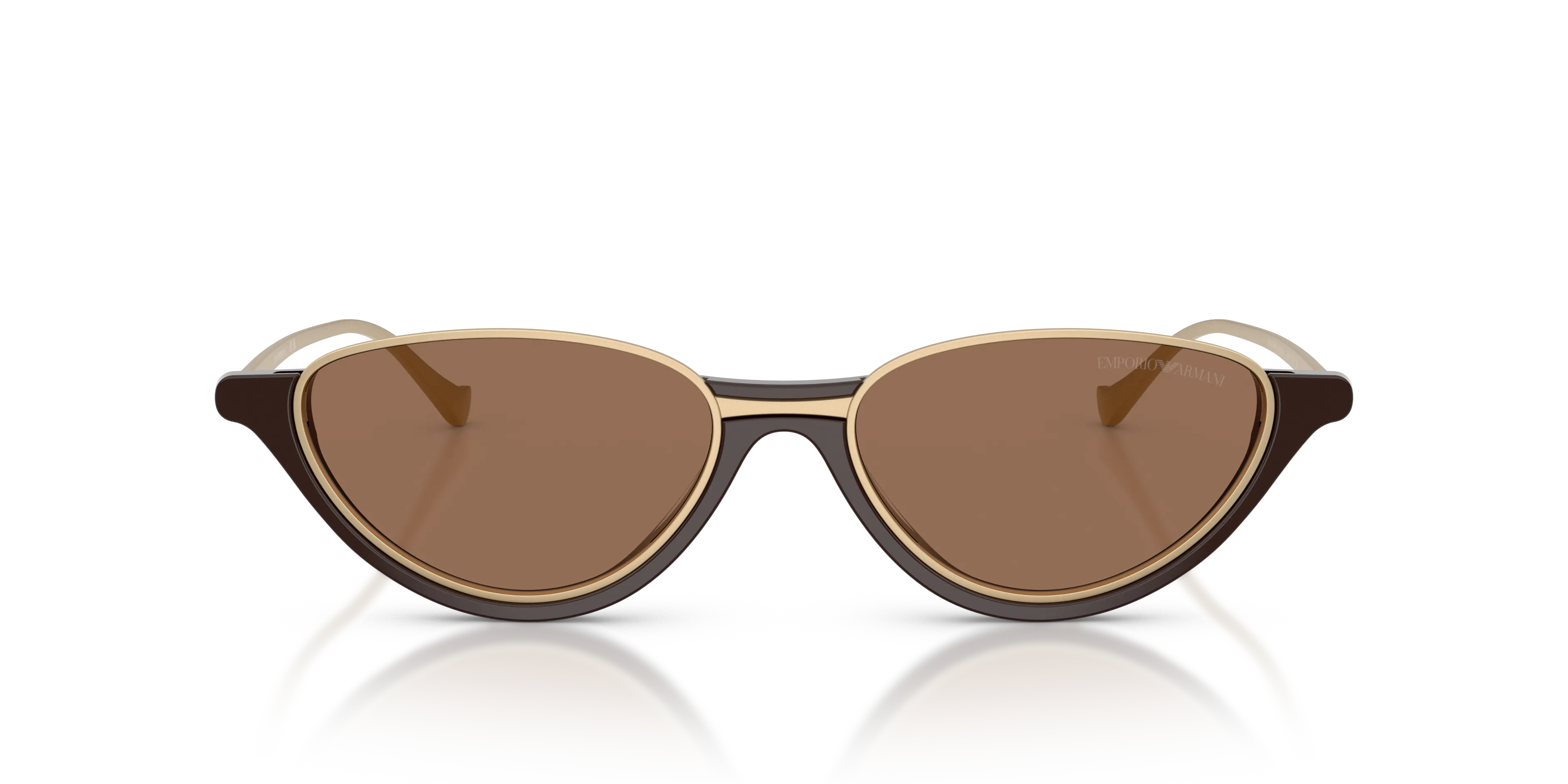 Emporio Armani EA4288U 645873 Occhiali da sole Acetato Marrone Marrone Geometrica Normale - immagine 3
